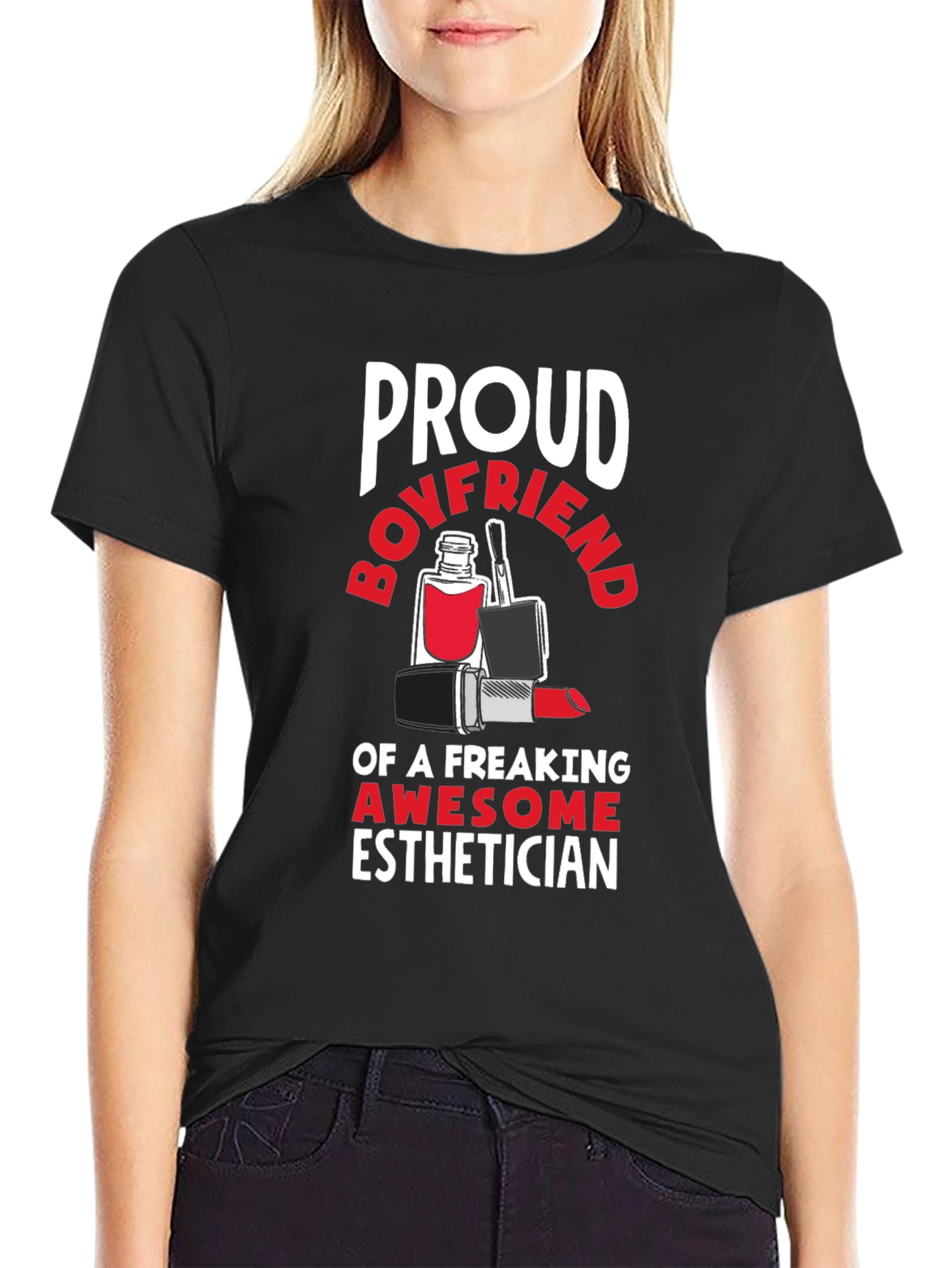 Proud Boyfriend Esthetician Graphic Tee