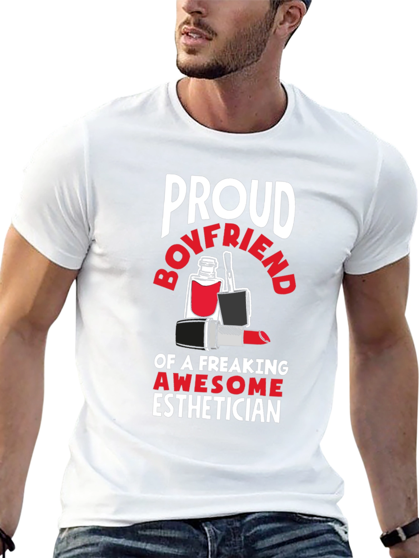Proud Boyfriend Esthetician Graphic Tee