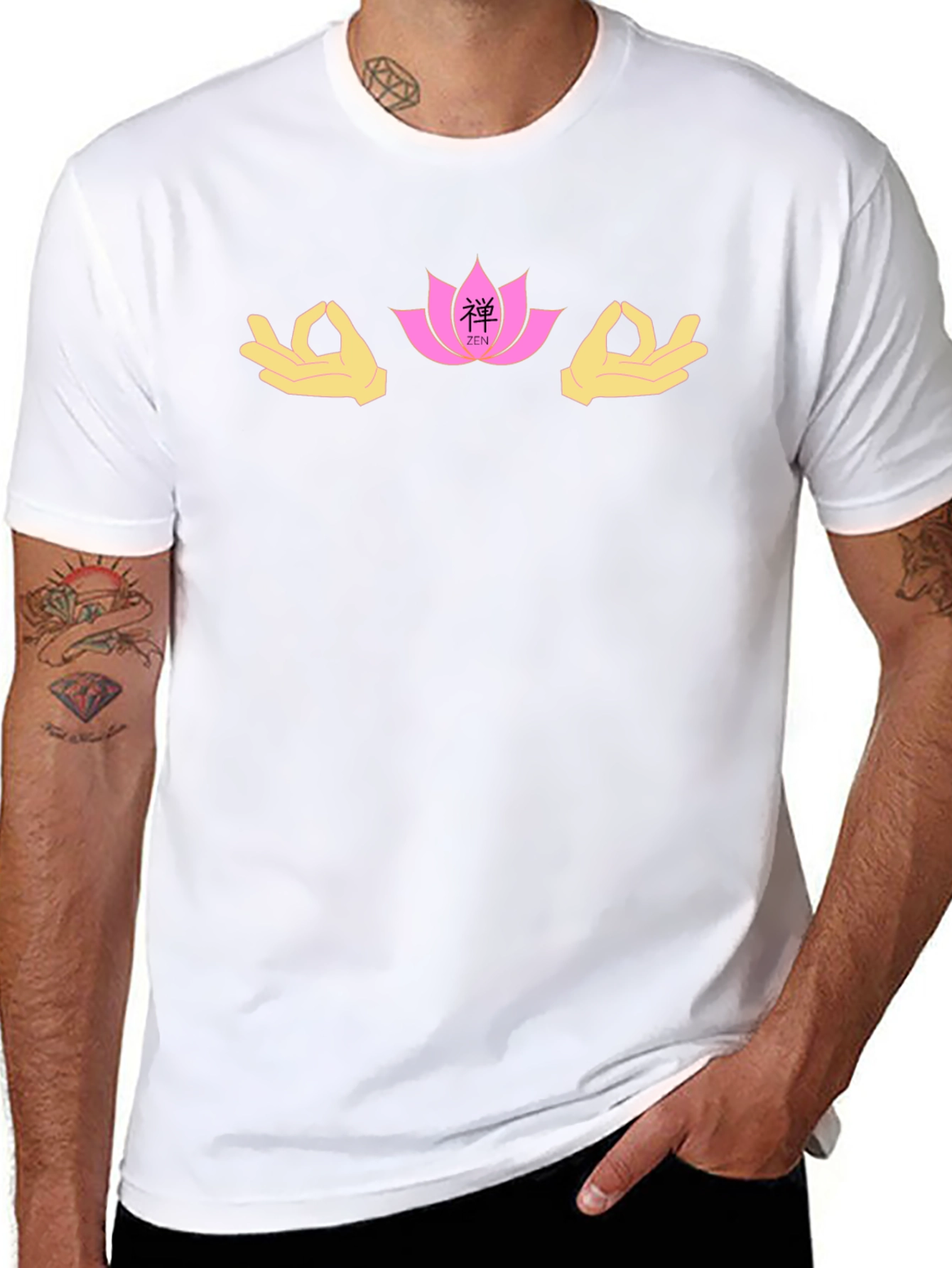 Zen Lotus Graphic T-Shirt