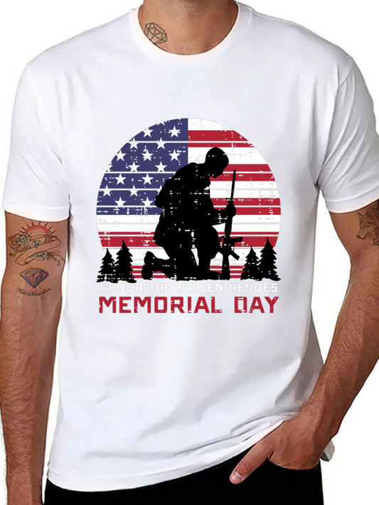 Memorial Day Honor Fallen Heroes Graphic Tee