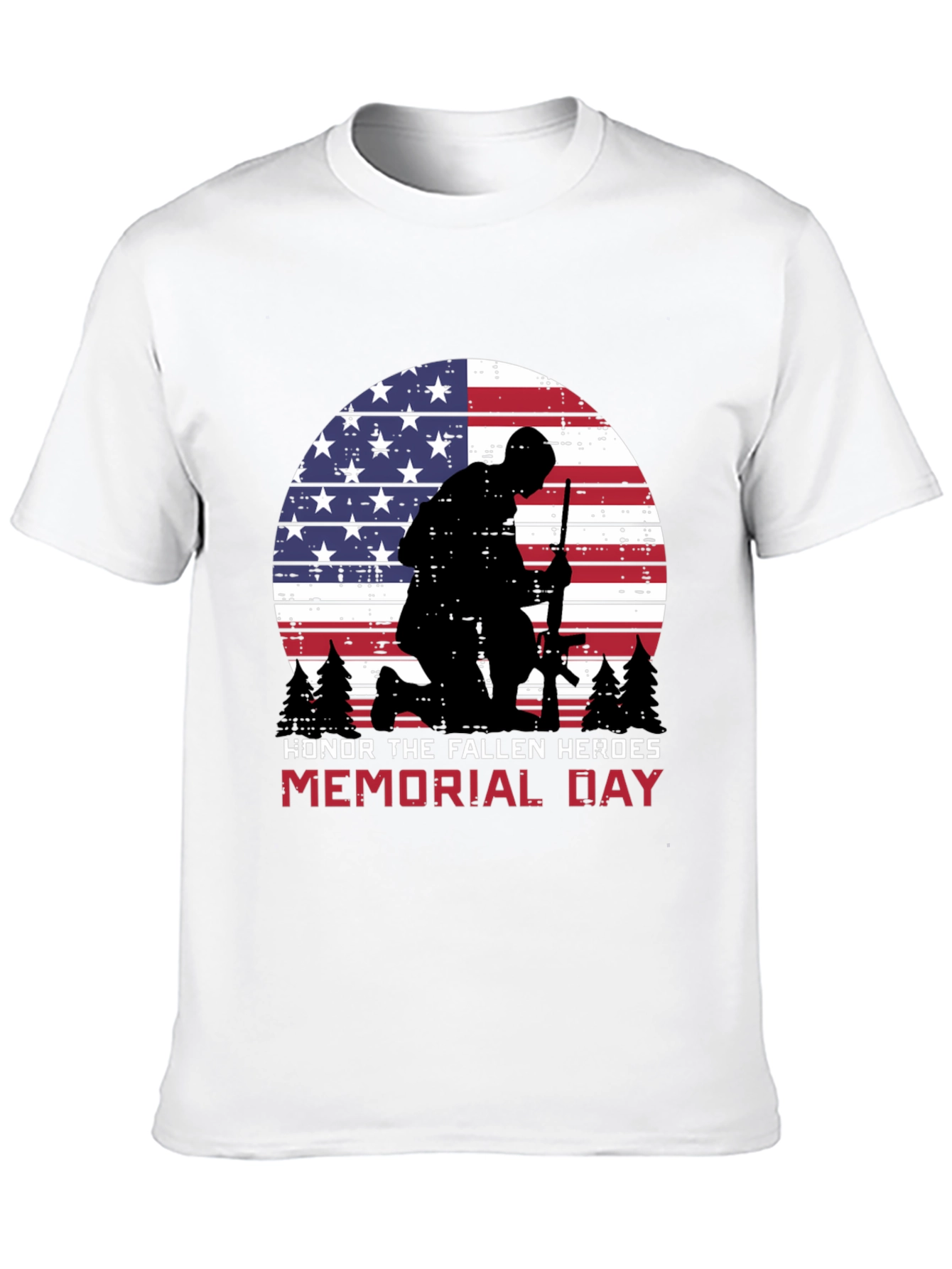 Memorial Day Honor Fallen Heroes Graphic Tee