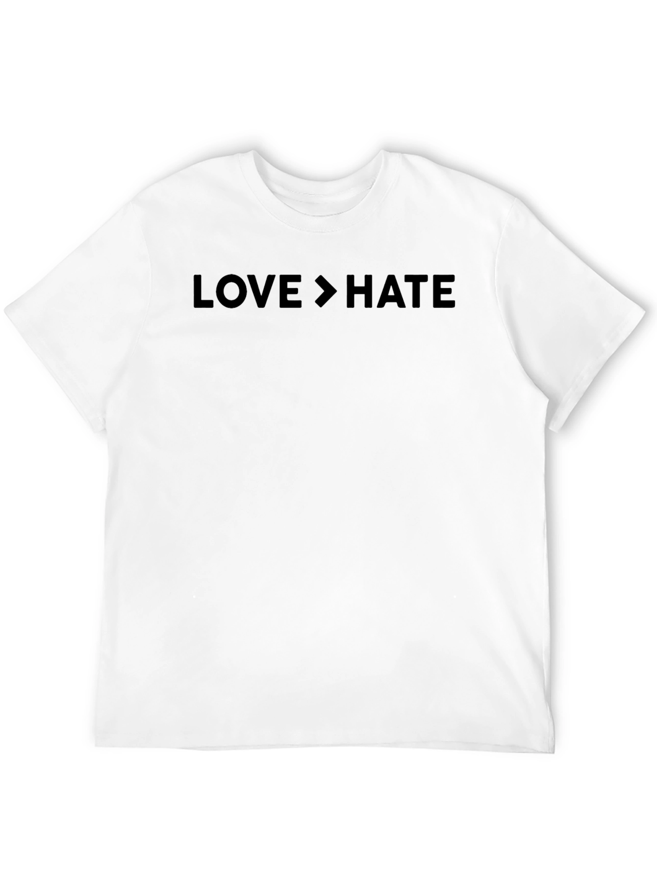 Love Greater Than Hate Graphic Tee - Black T-Shirt