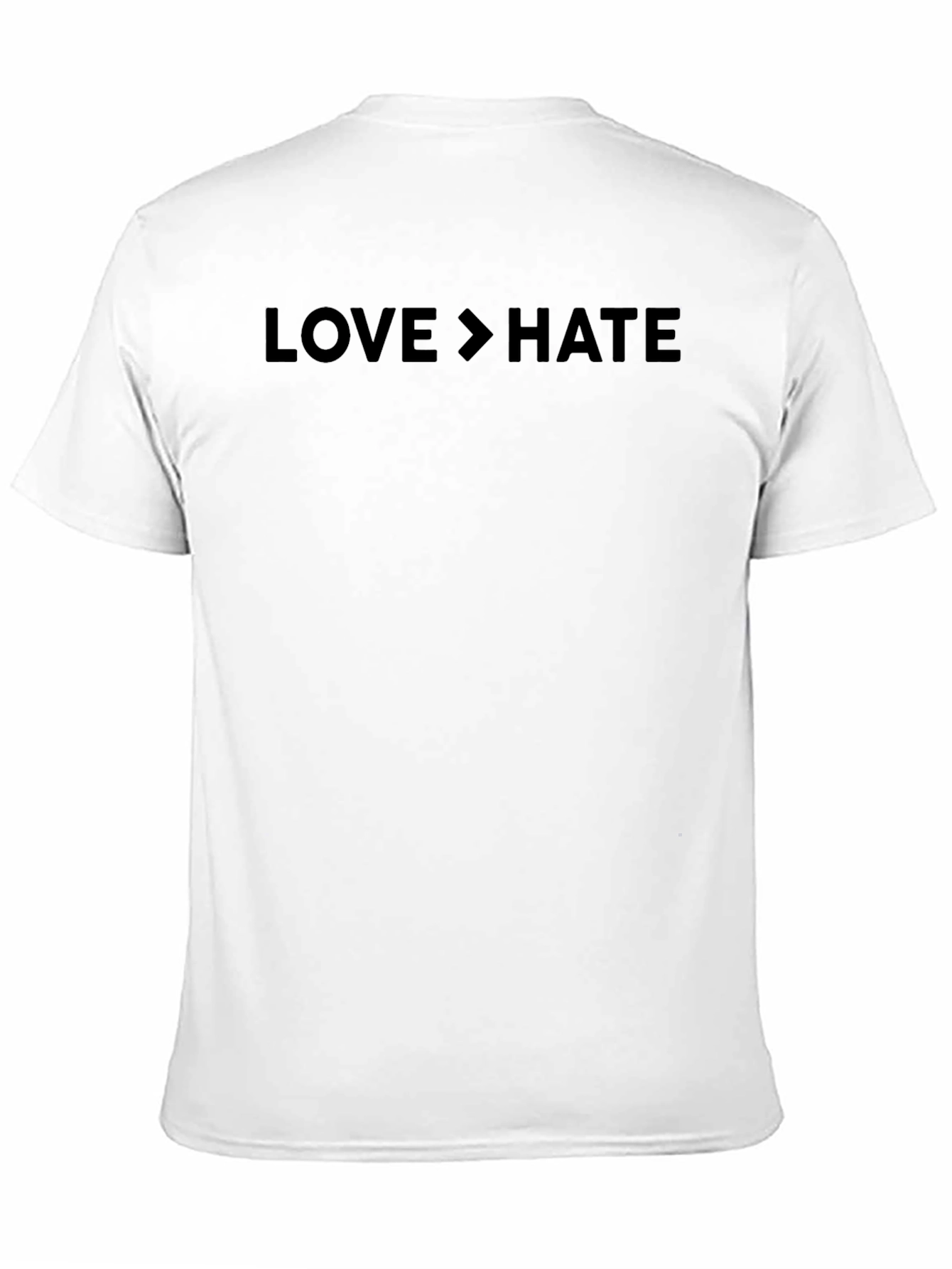 Love Greater Than Hate Graphic Tee - Black T-Shirt