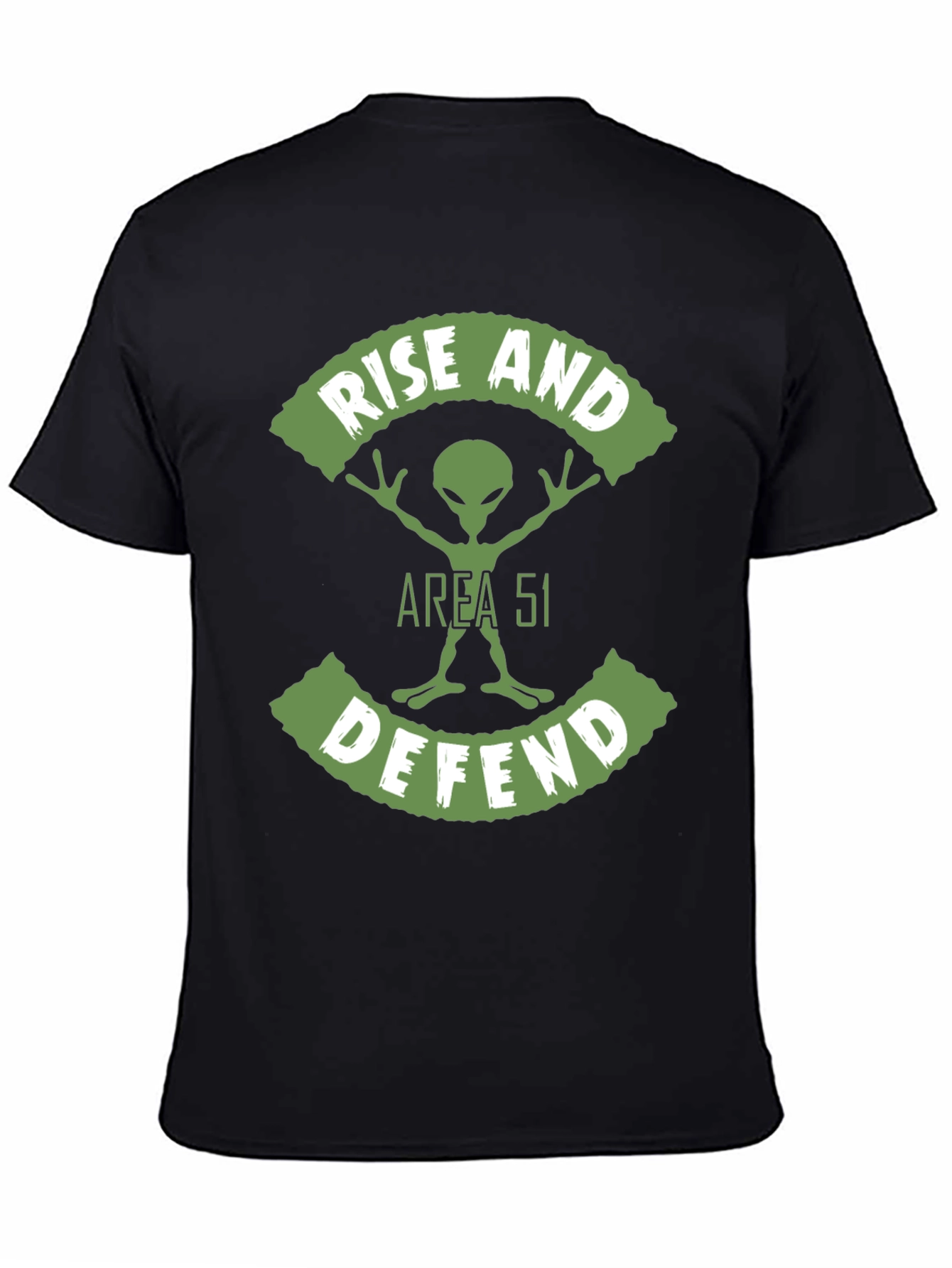 Area 51 Alien Graphic T-Shirt - Rise and Defend