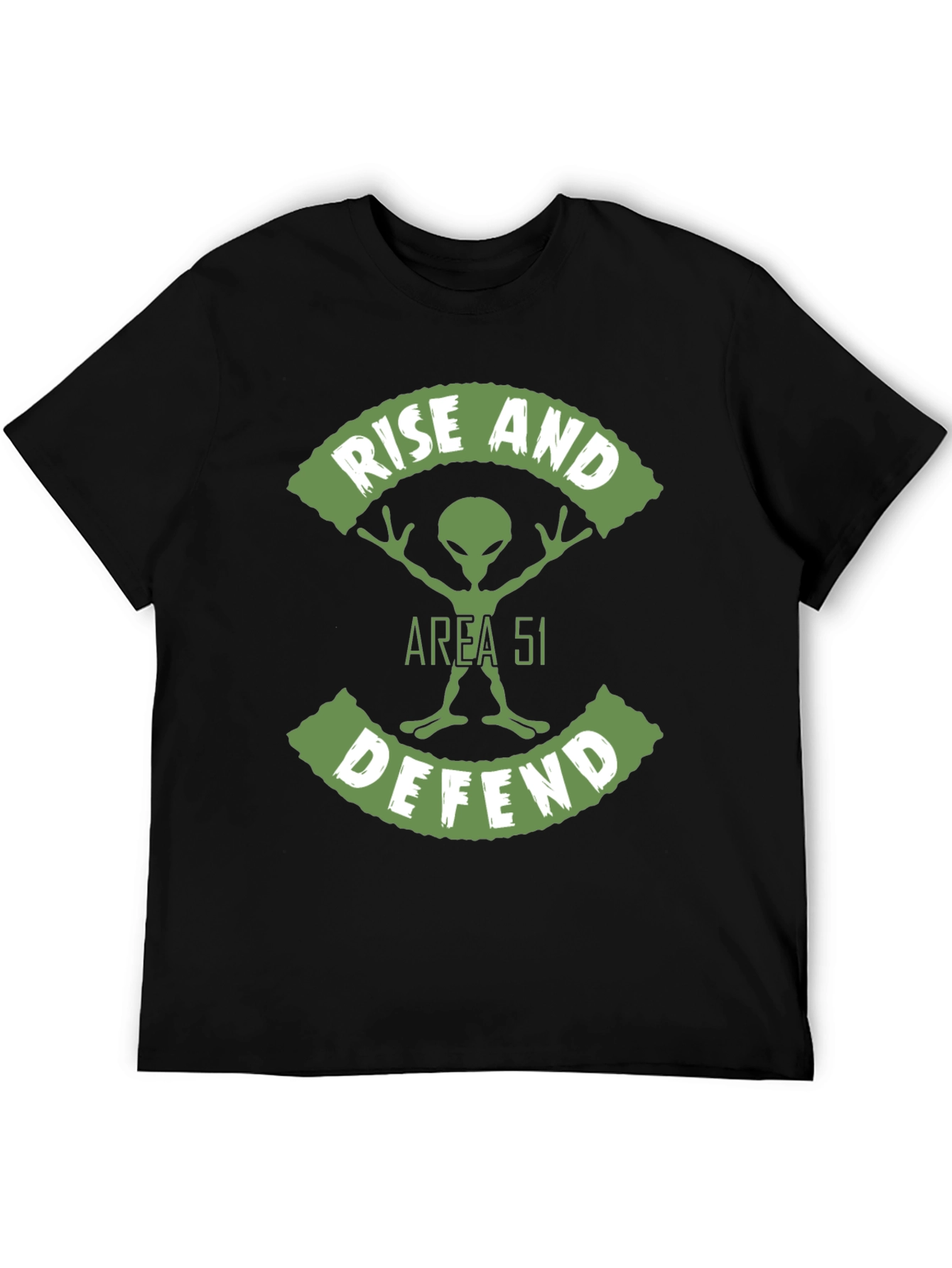 Area 51 Alien Graphic T-Shirt - Rise and Defend