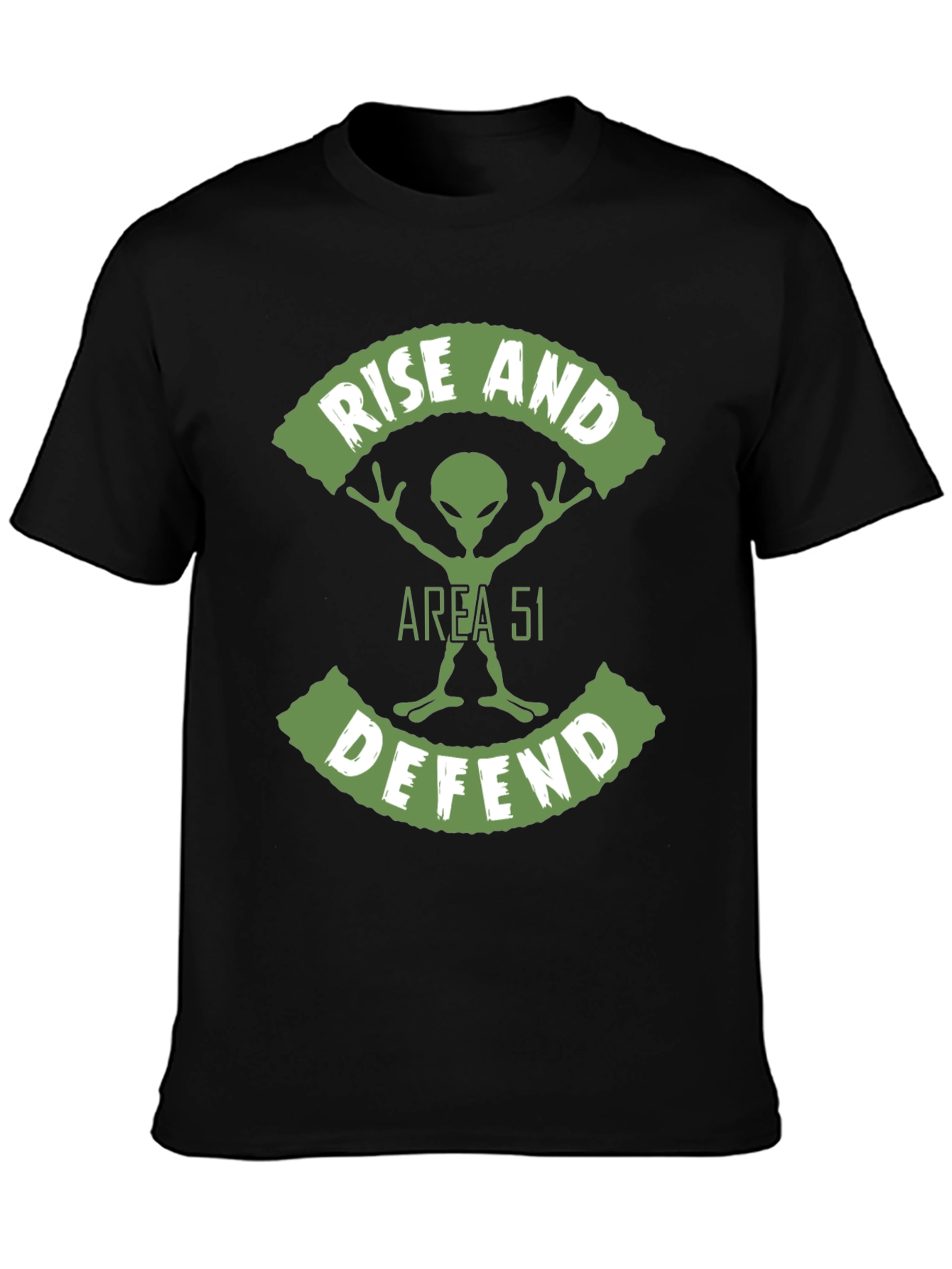 Area 51 Alien Graphic T-Shirt - Rise and Defend
