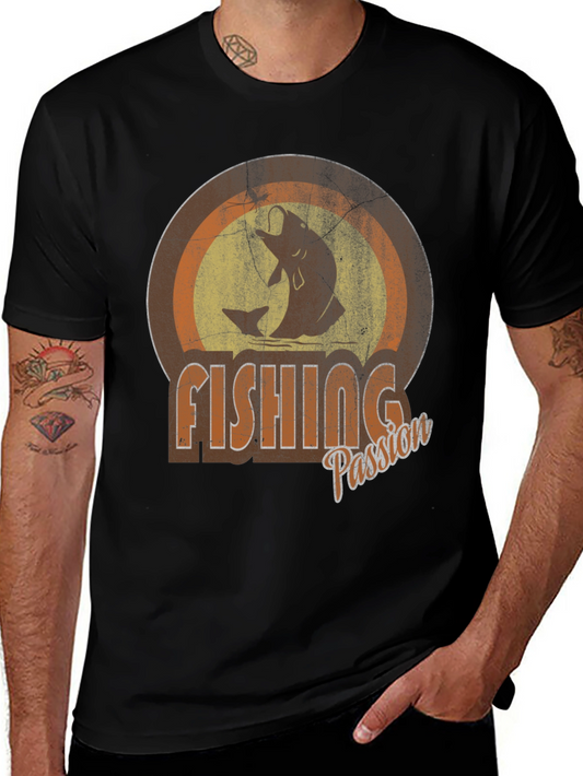 Fishing Passion Graphic Tee - Angler T-Shirt