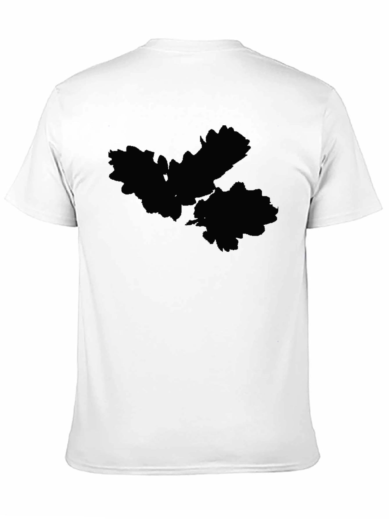 Mens Black Graphic Print Crew Neck T-Shirt