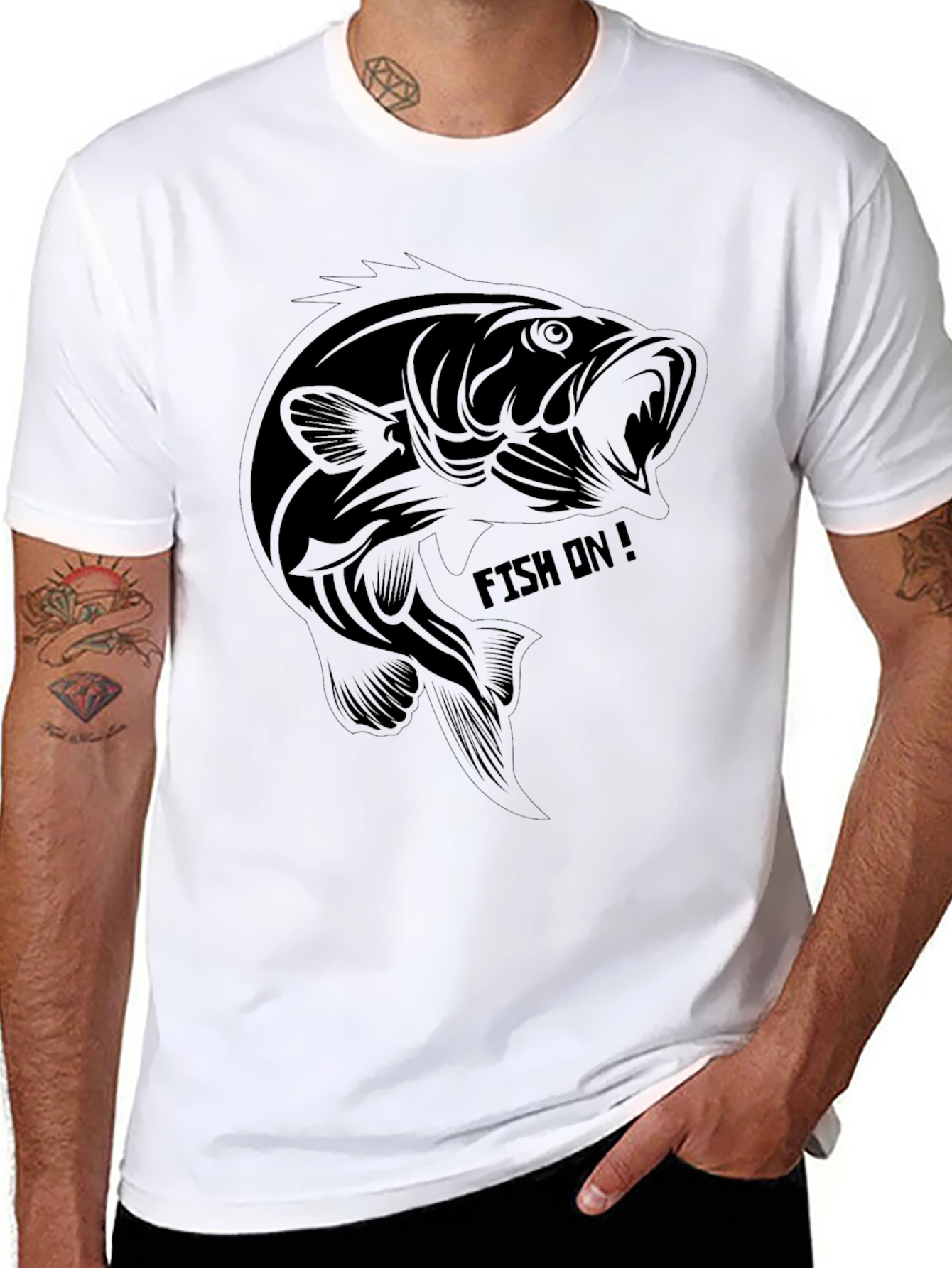 Fishing T-Shirt - Fish On! Graphic Tee