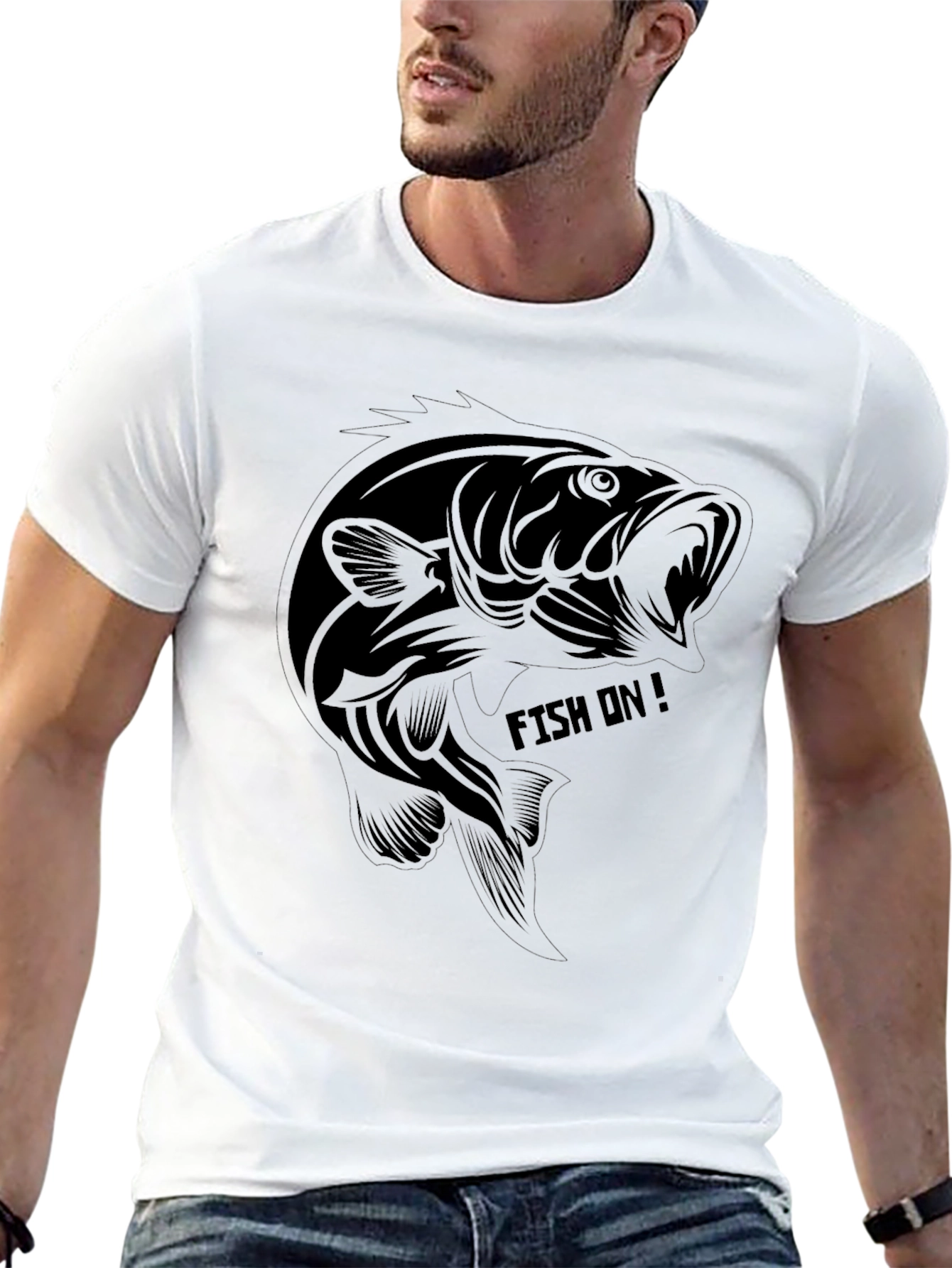Fishing T-Shirt - Fish On! Graphic Tee