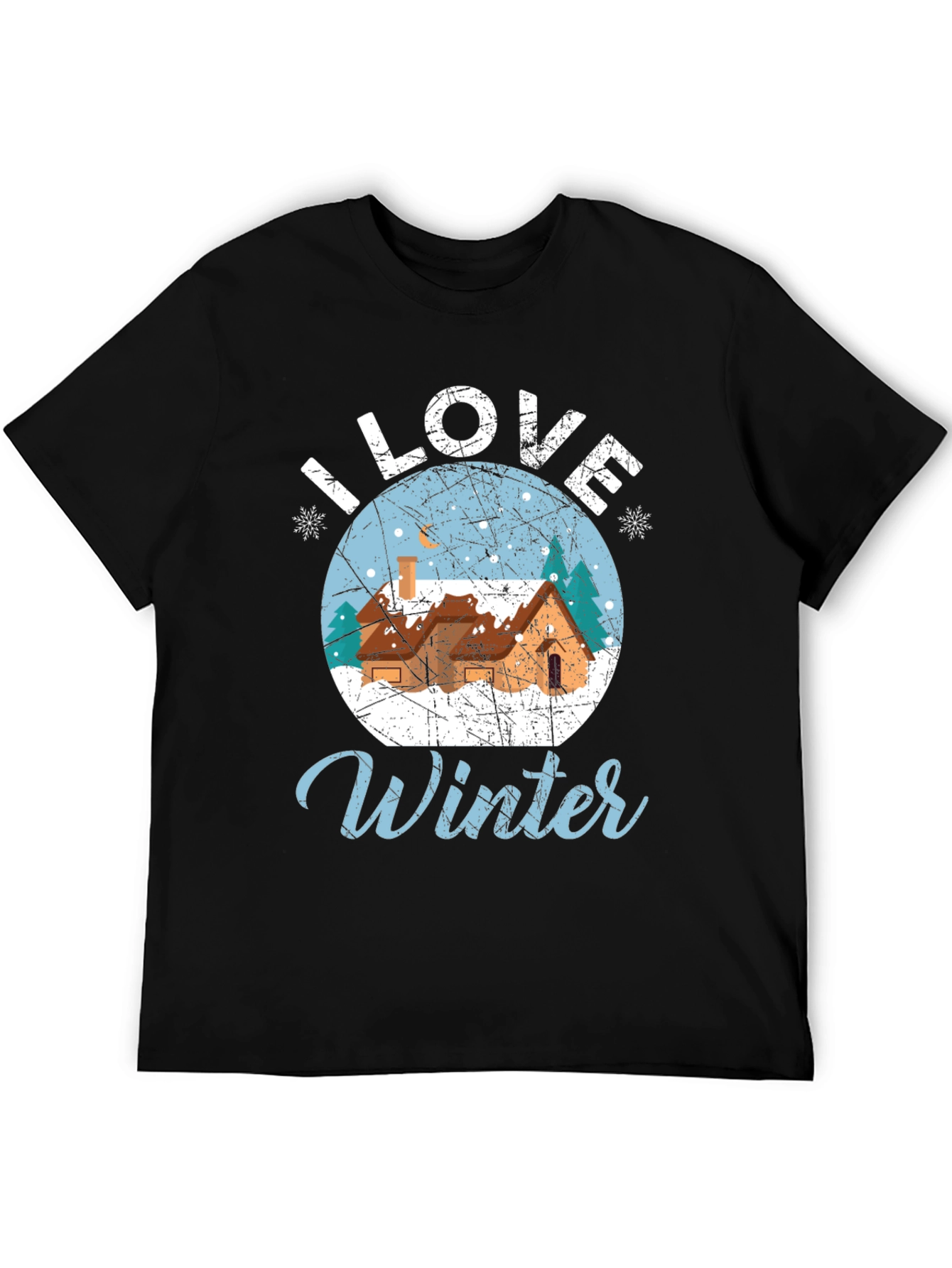 I Love Winter Graphic Tee - Holiday Season Shirt