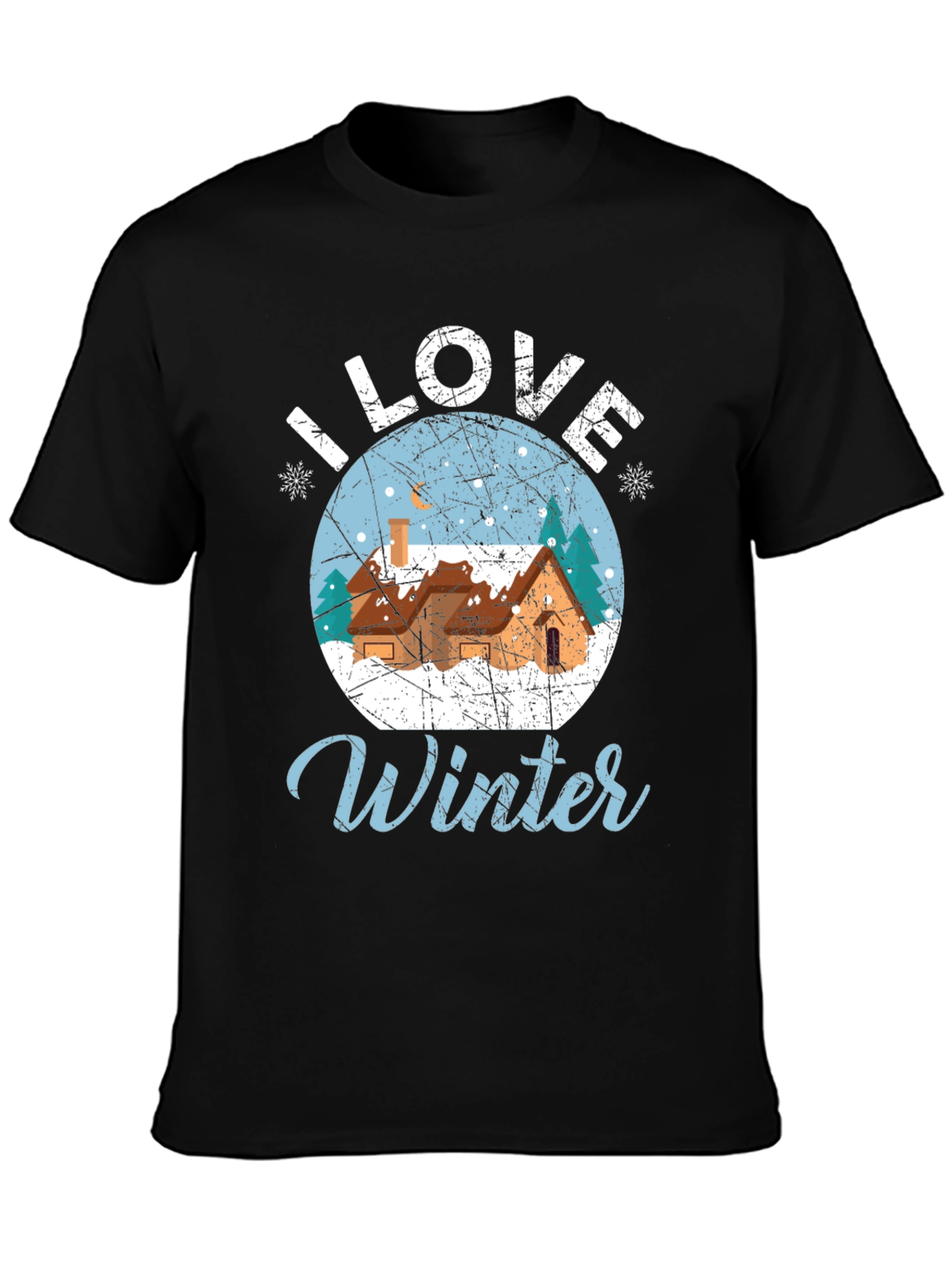 I Love Winter Graphic Tee - Holiday Season Shirt