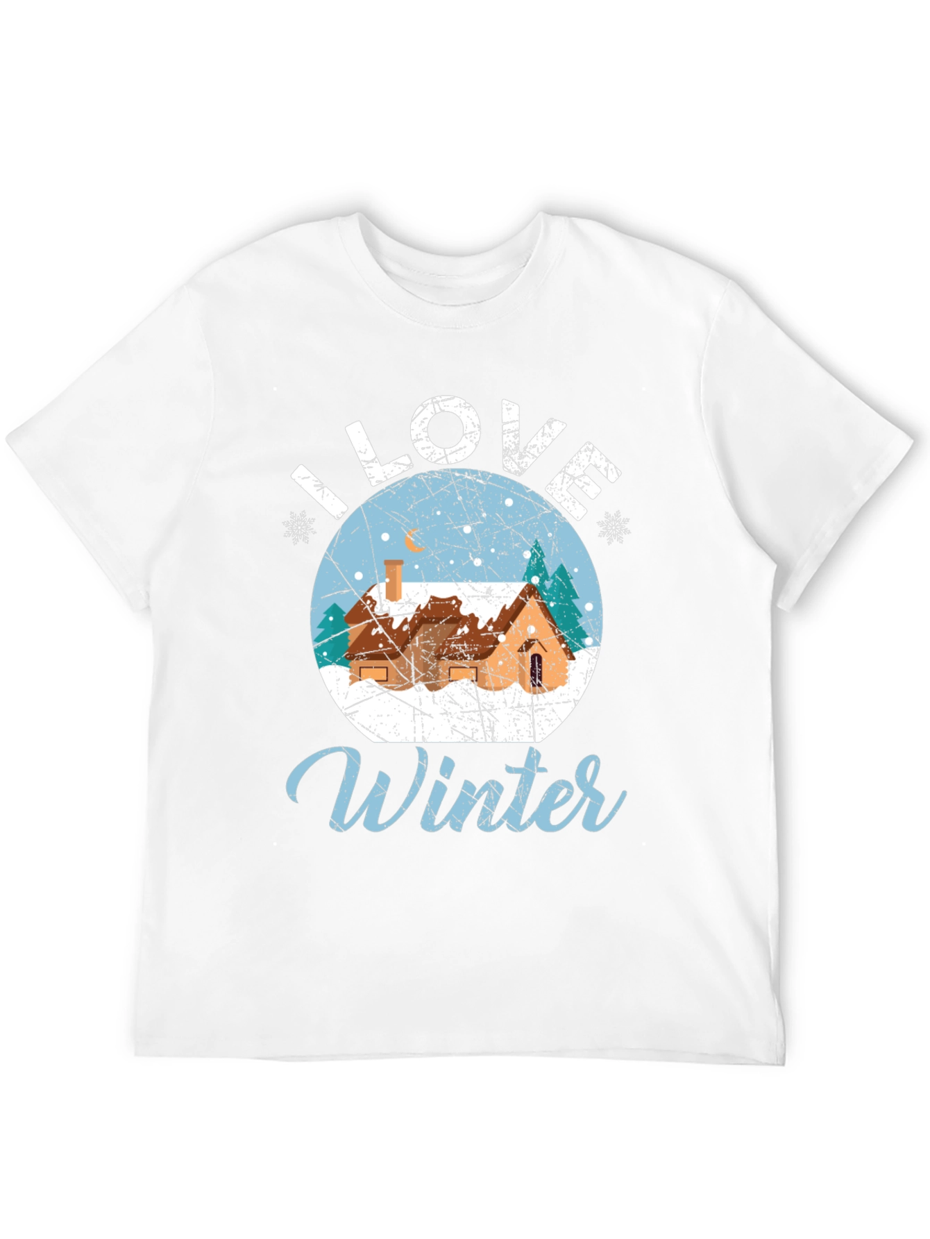 I Love Winter Graphic Tee - Holiday Season Shirt