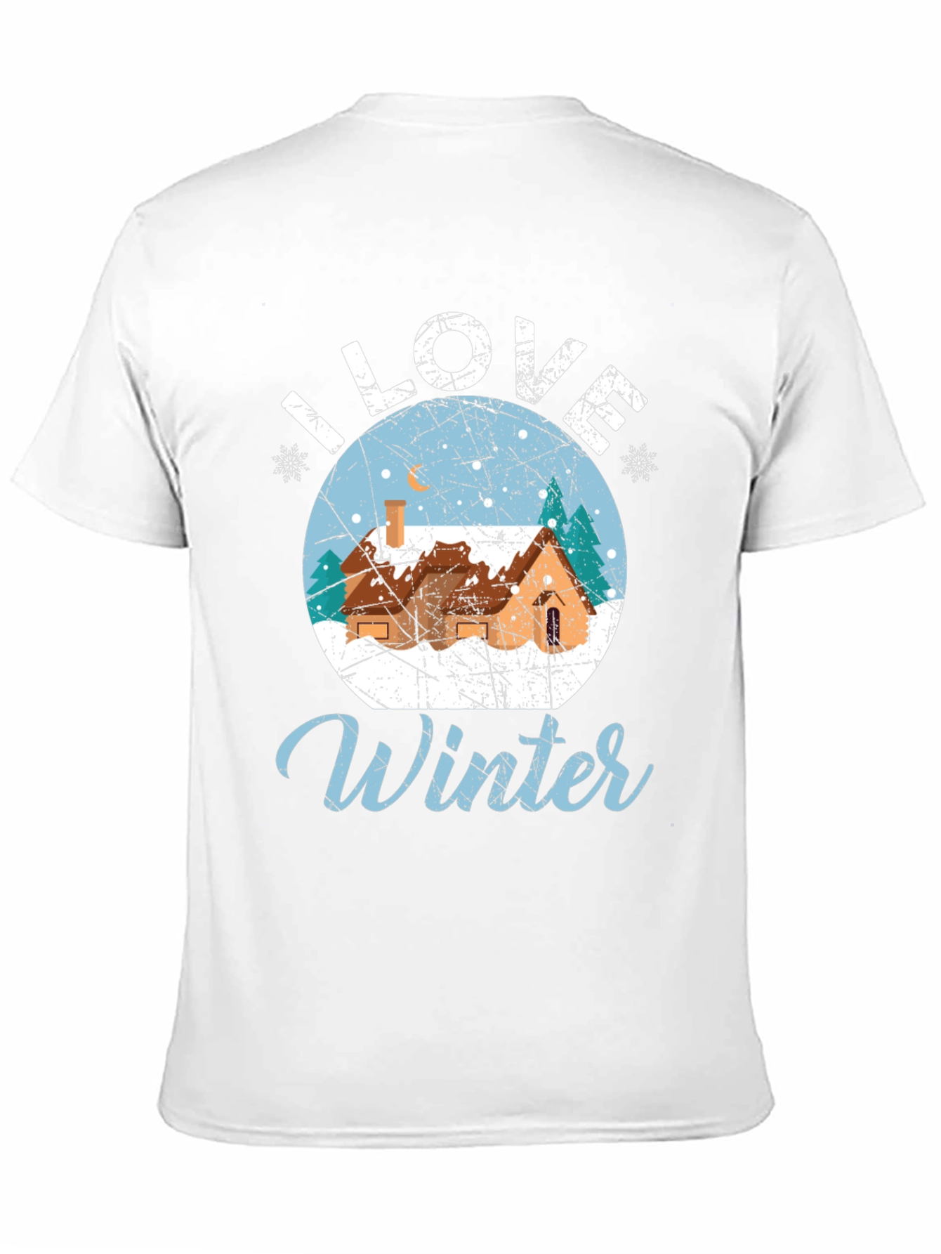I Love Winter Graphic Tee - Holiday Season Shirt