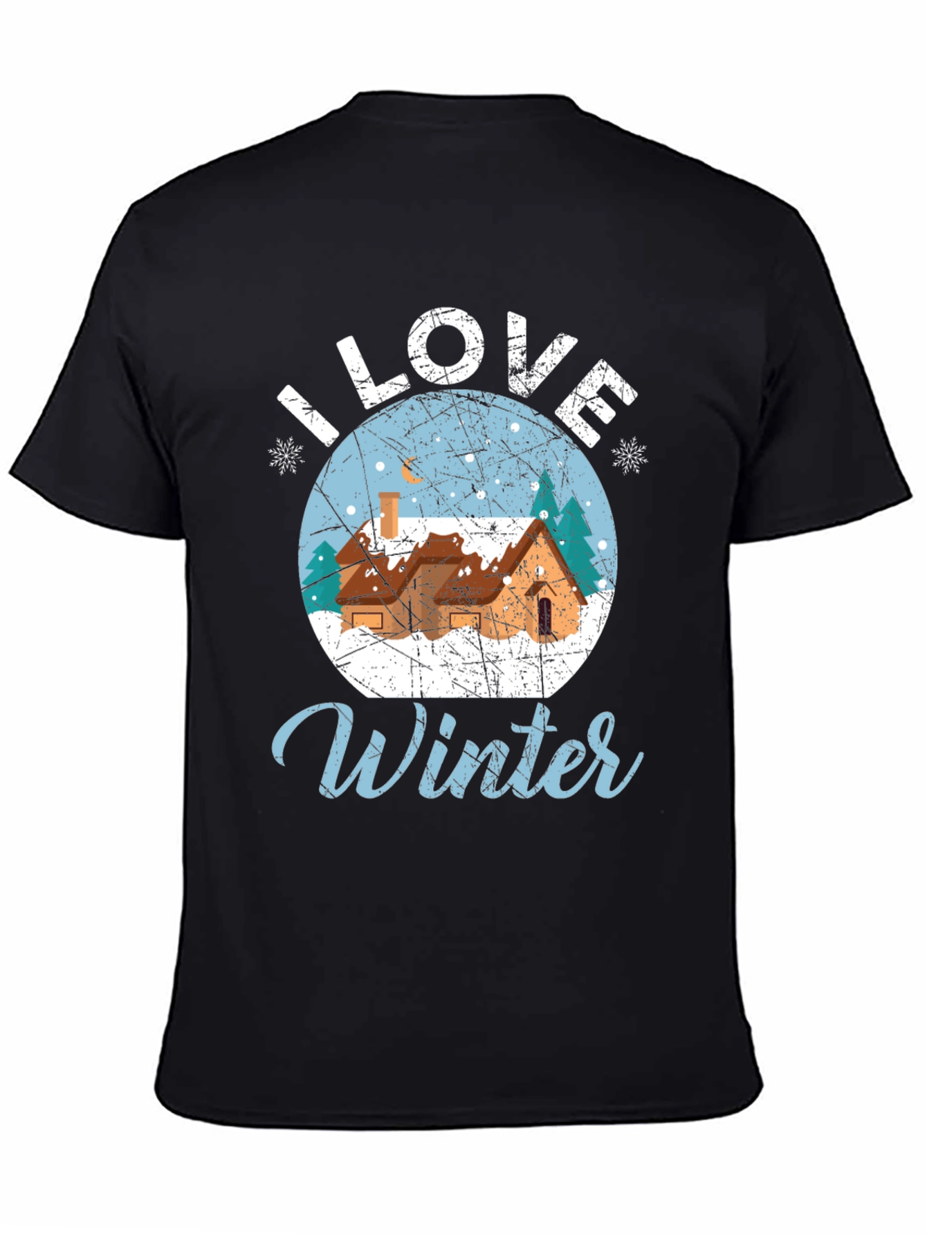 I Love Winter Graphic Tee - Holiday Season Shirt