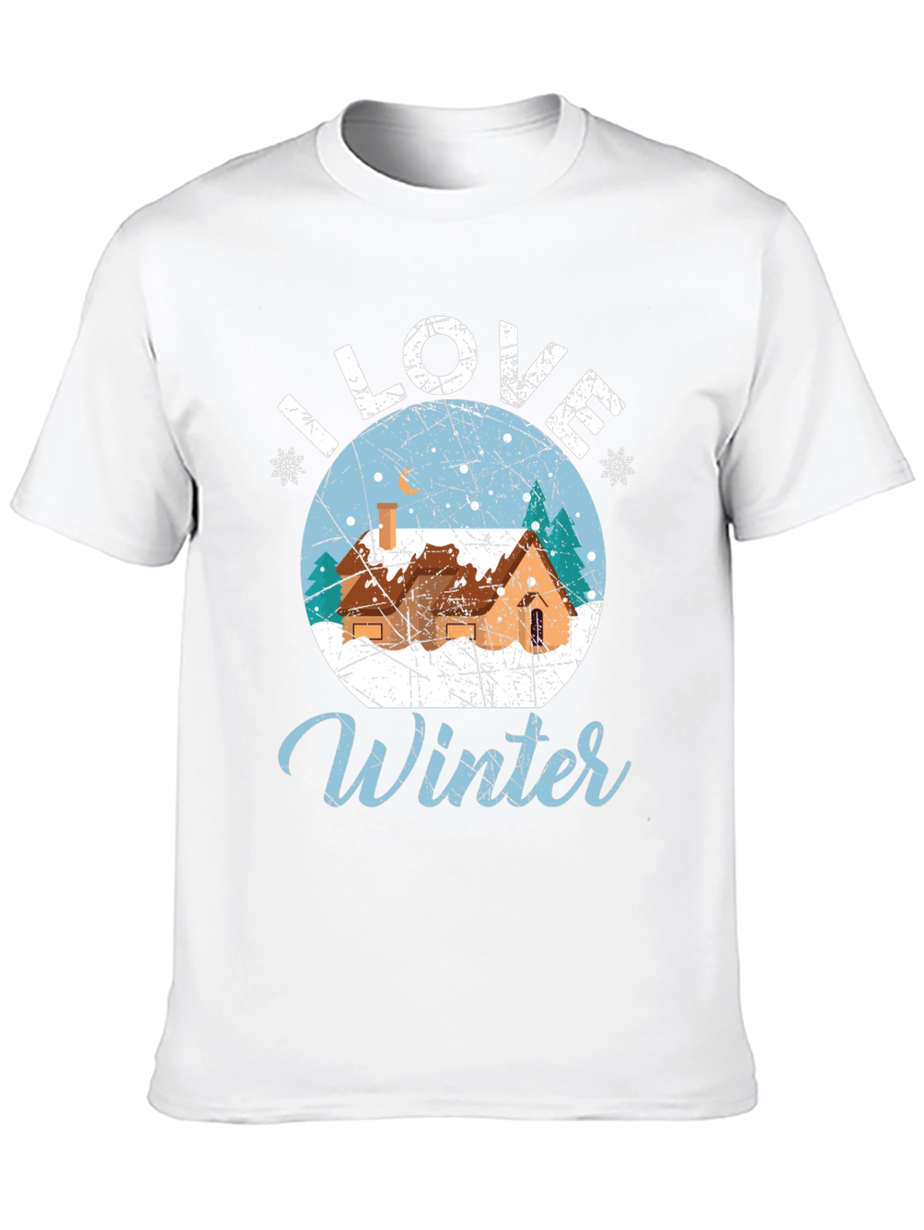 I Love Winter Graphic Tee - Holiday Season Shirt