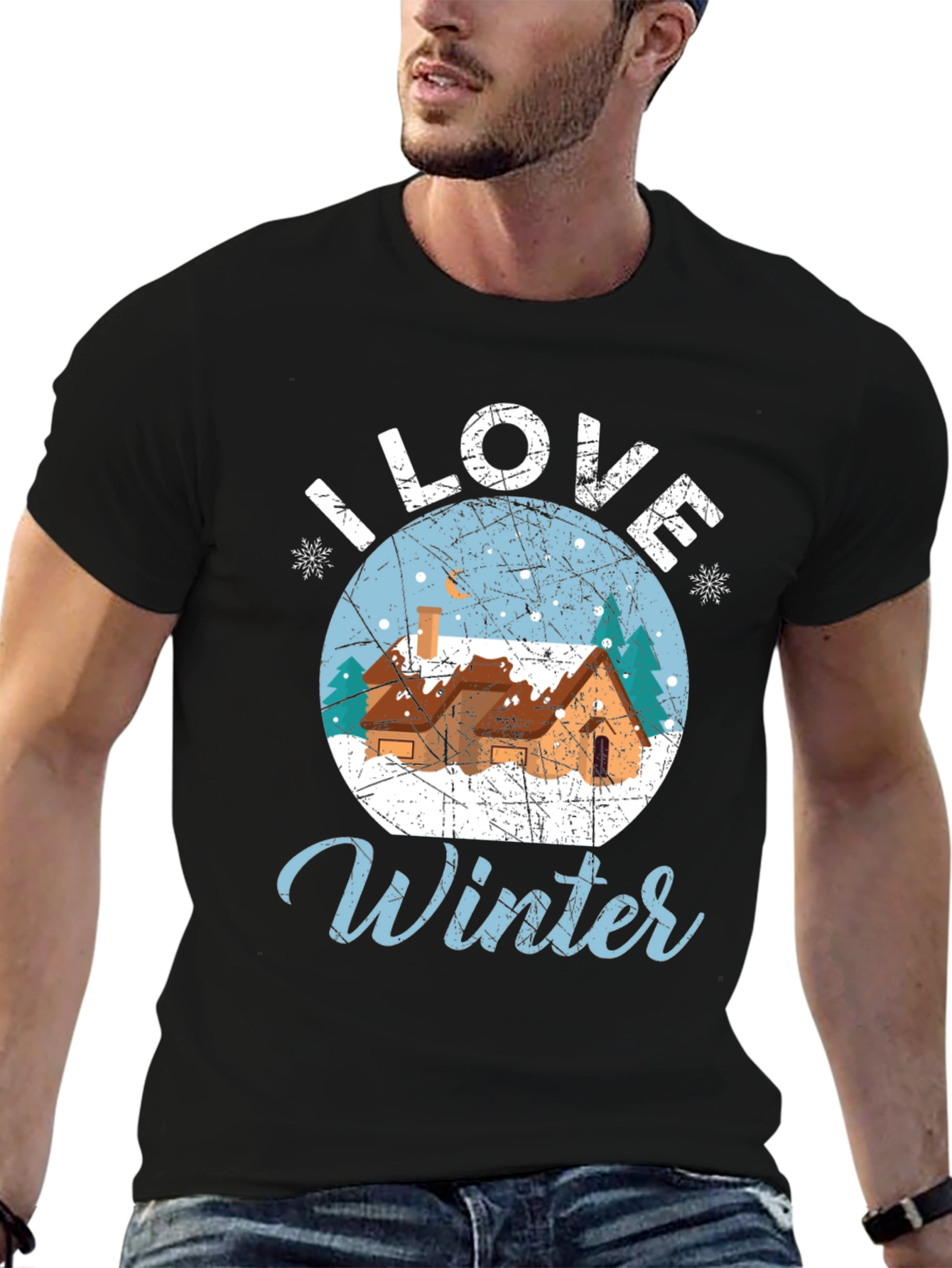 I Love Winter Graphic Tee - Holiday Season Shirt