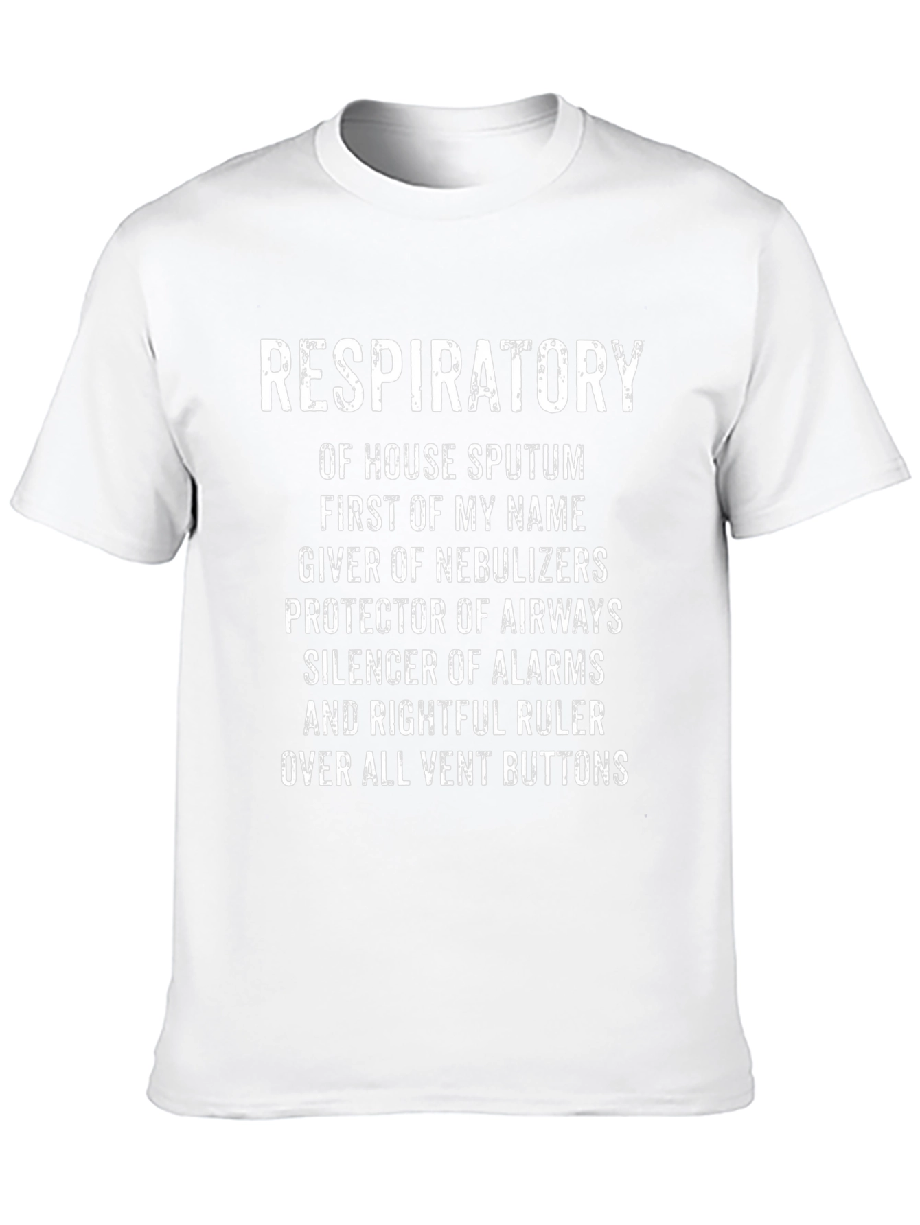 Respiratory Therapist T-Shirt: Vent Button Ruler
