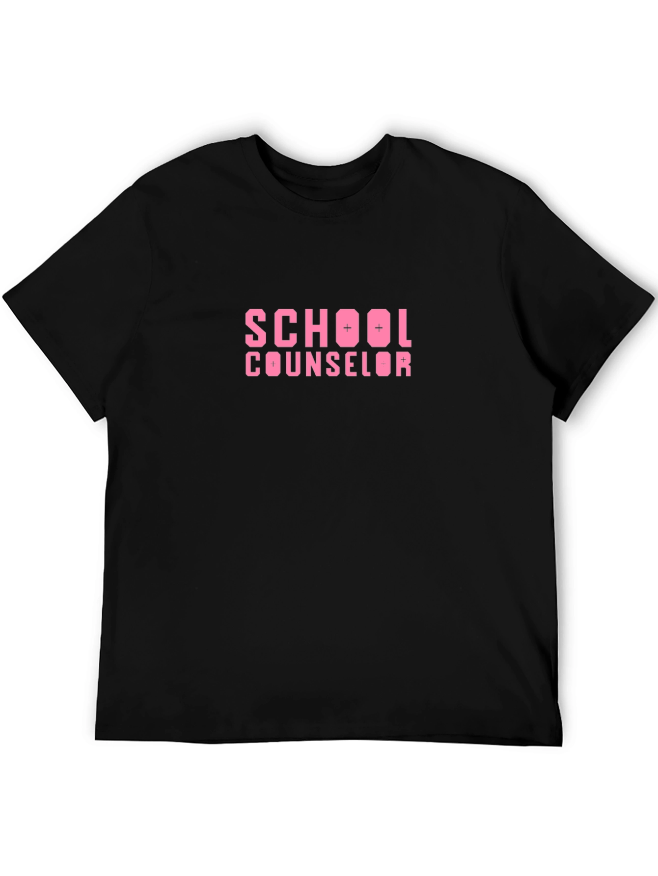 School Counselor Tee - Pink Graphic Print