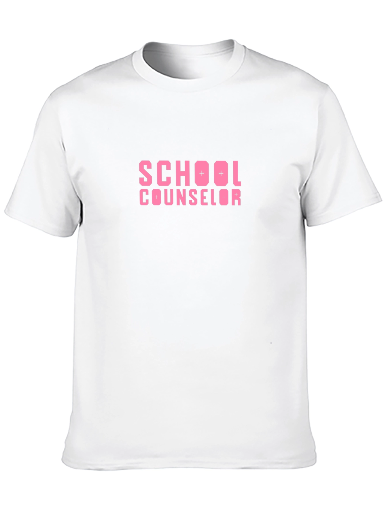 School Counselor Tee - Pink Graphic Print