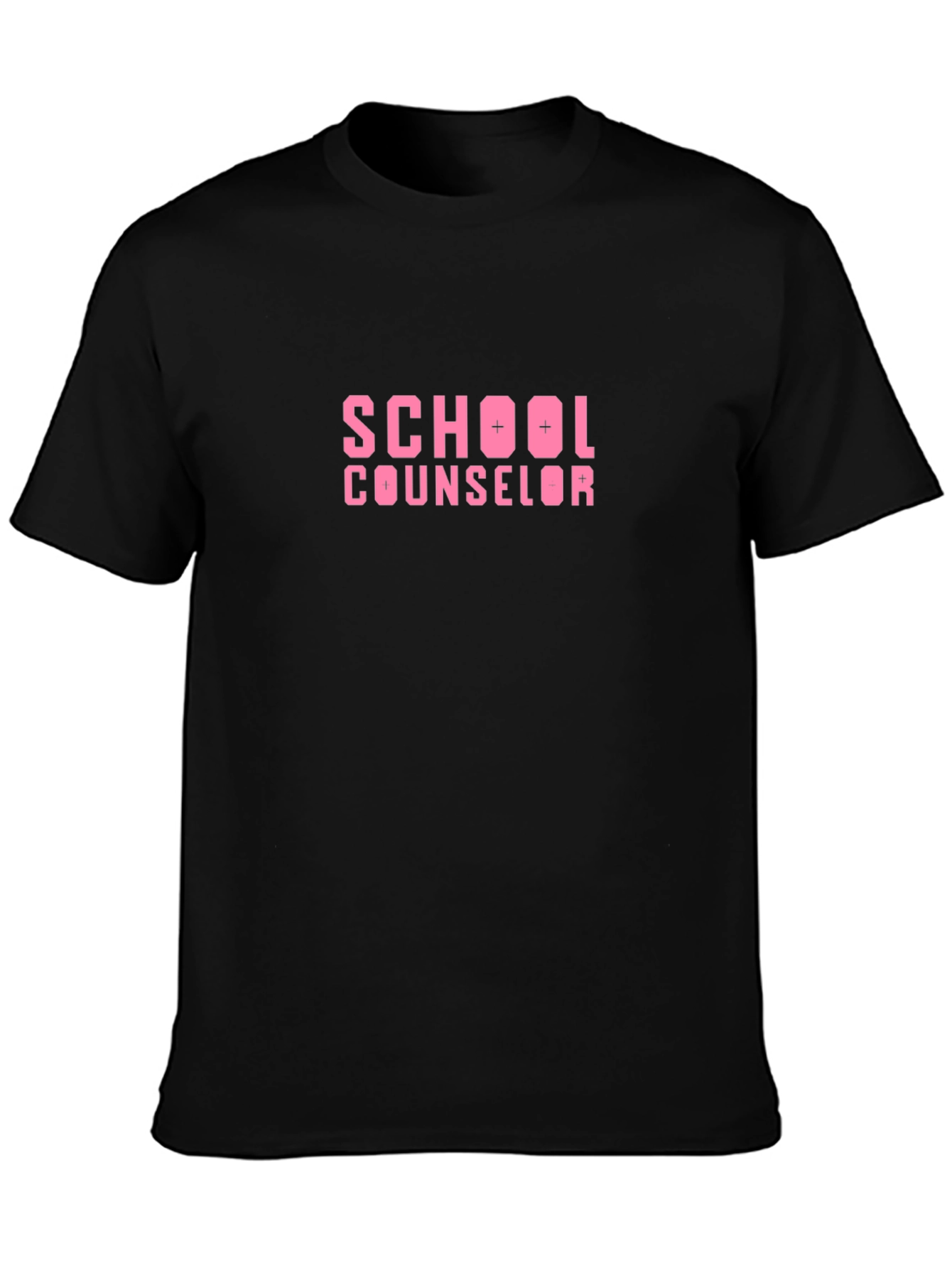 School Counselor Tee - Pink Graphic Print
