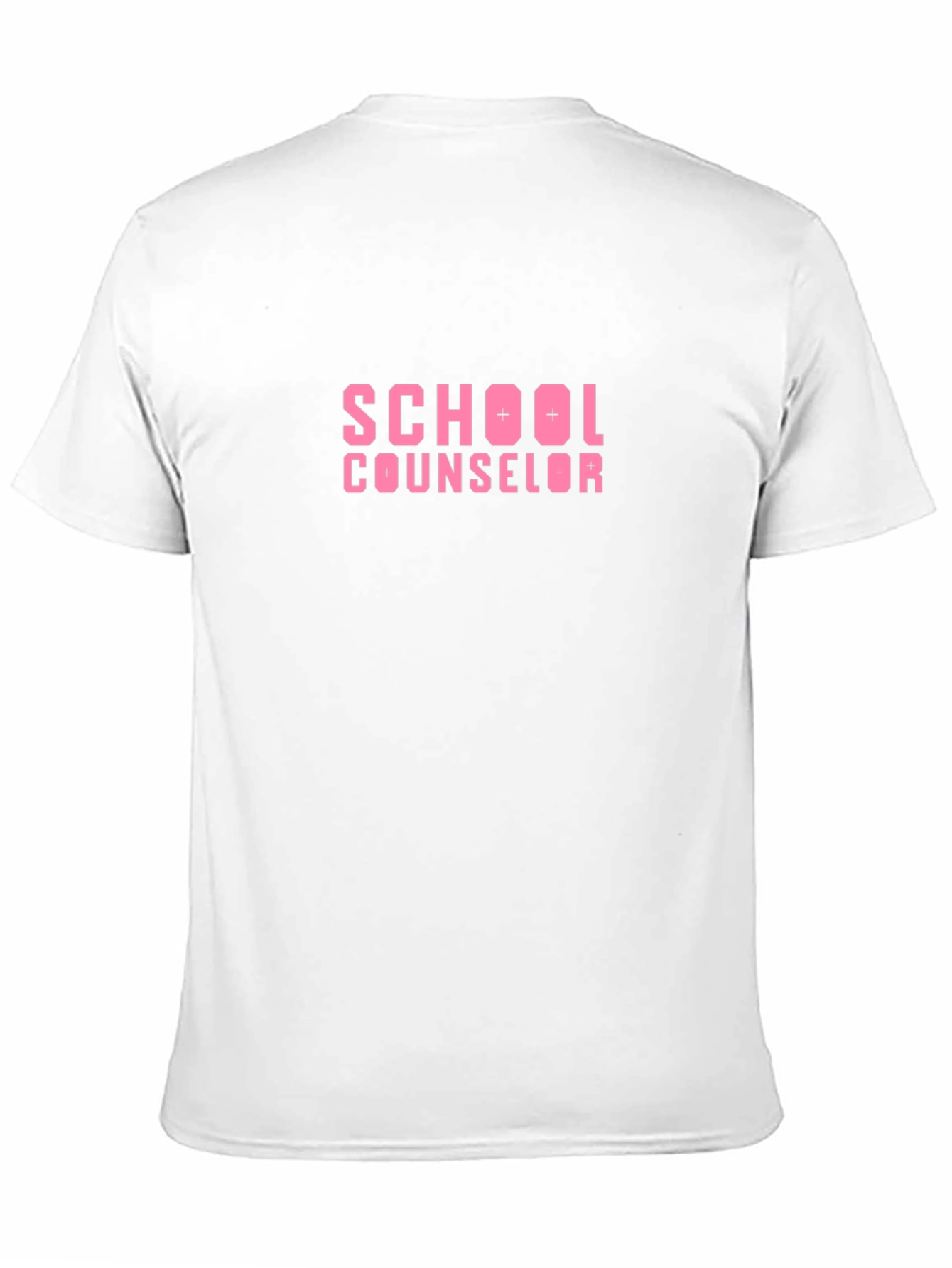 School Counselor Tee - Pink Graphic Print