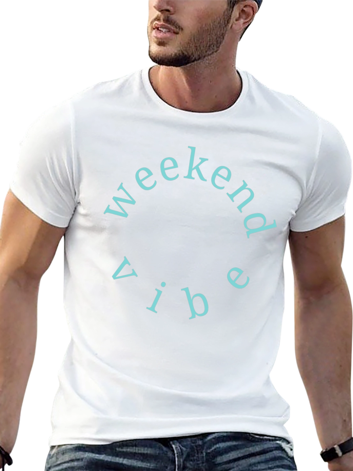 Weekend Vibe Crew Neck T-Shirt