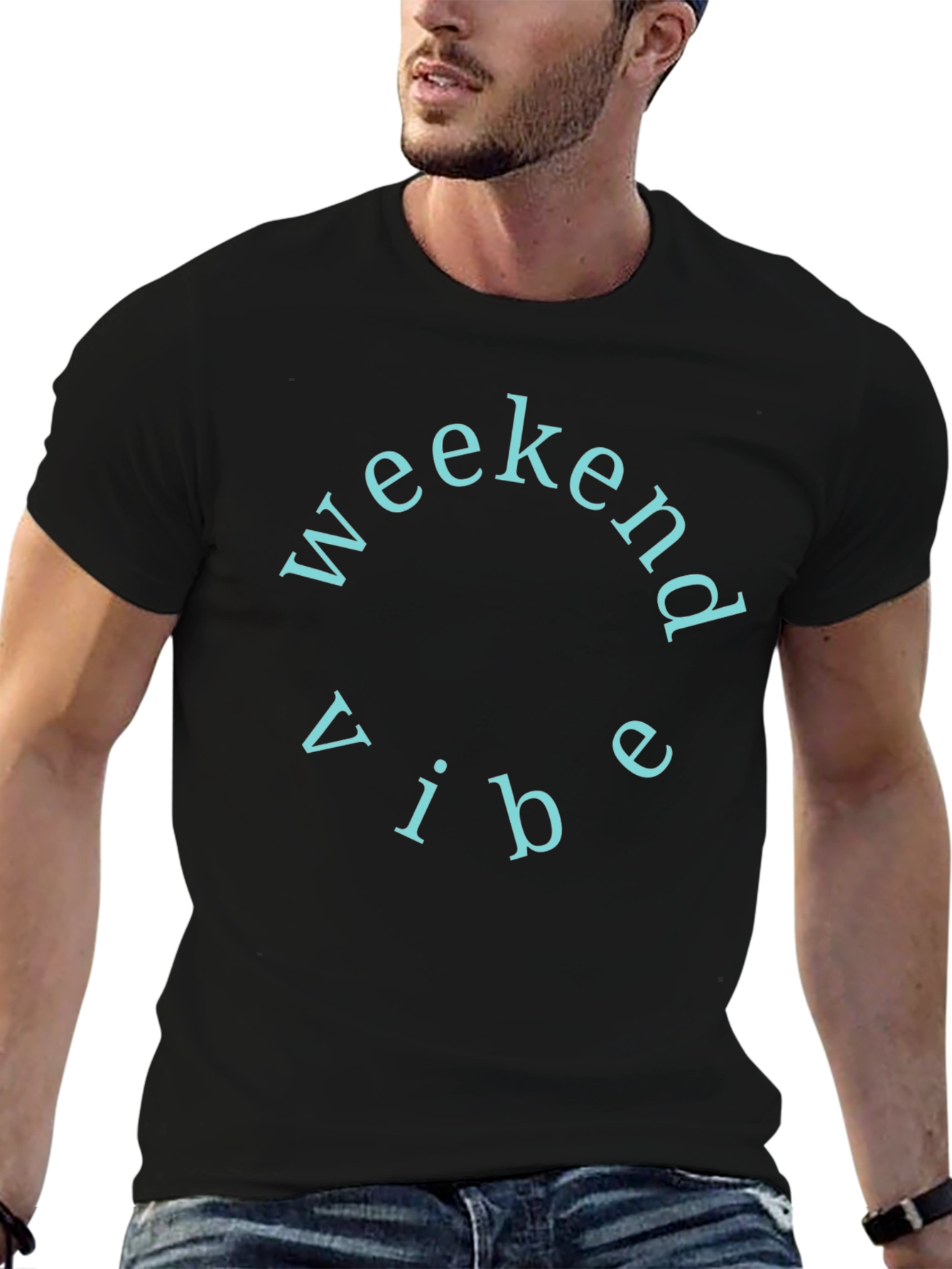 Weekend Vibe Crew Neck T-Shirt