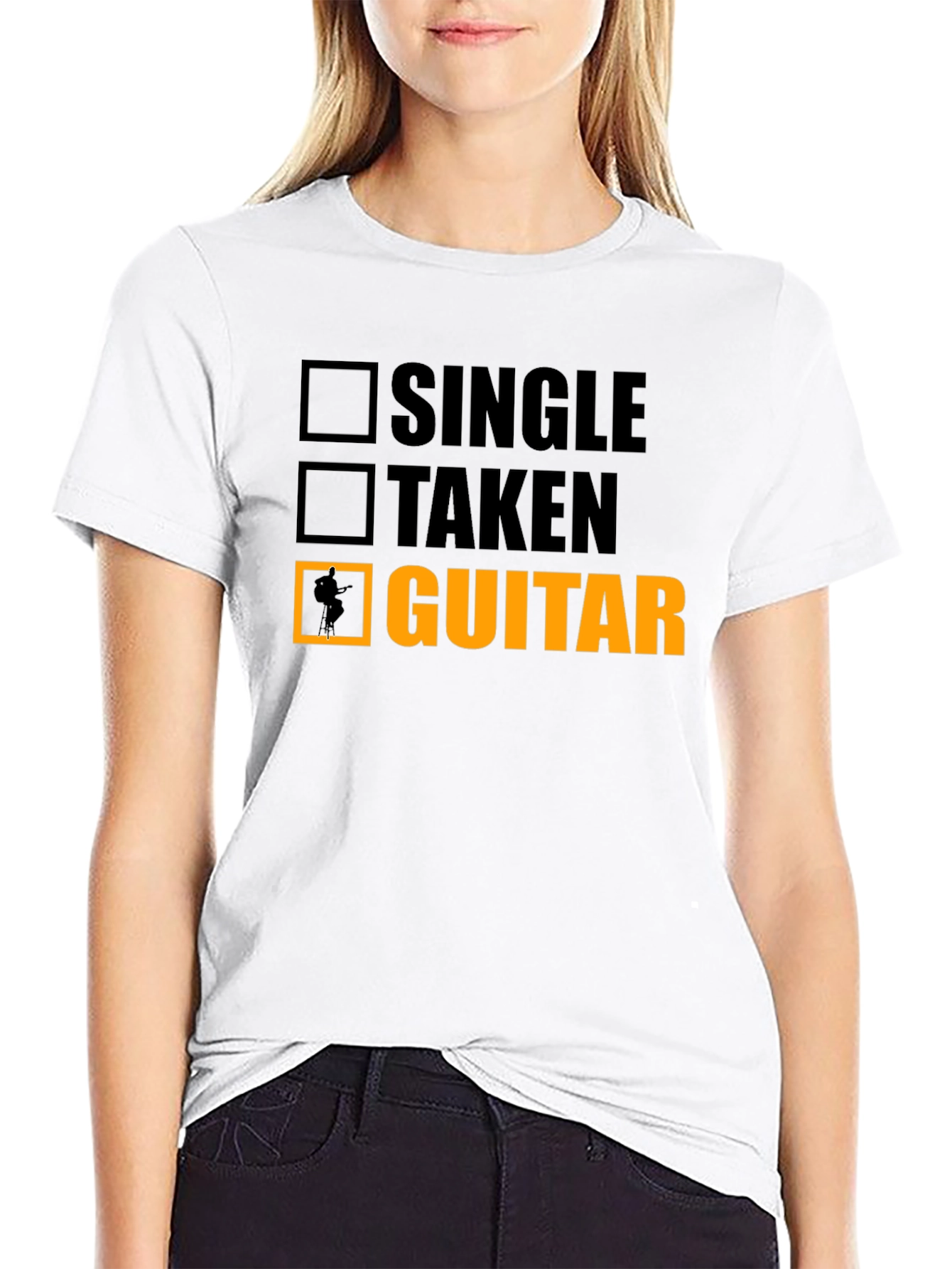 Single Taken Guitar T-Shirt - Music Lover Tee