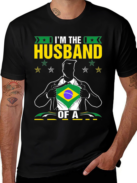 Husband of a Brazil Pride T-Shirt