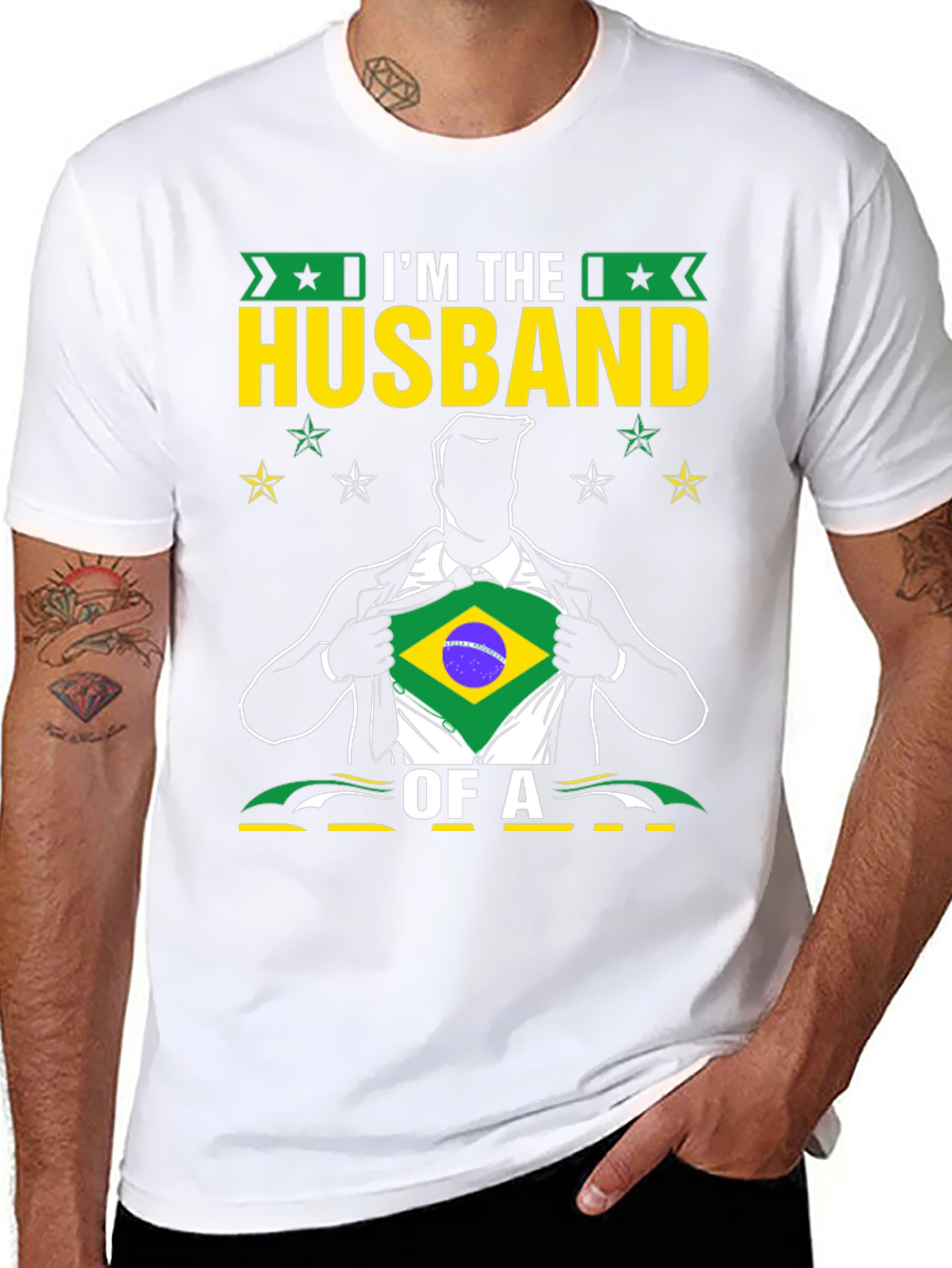 Husband of a Brazil Pride T-Shirt