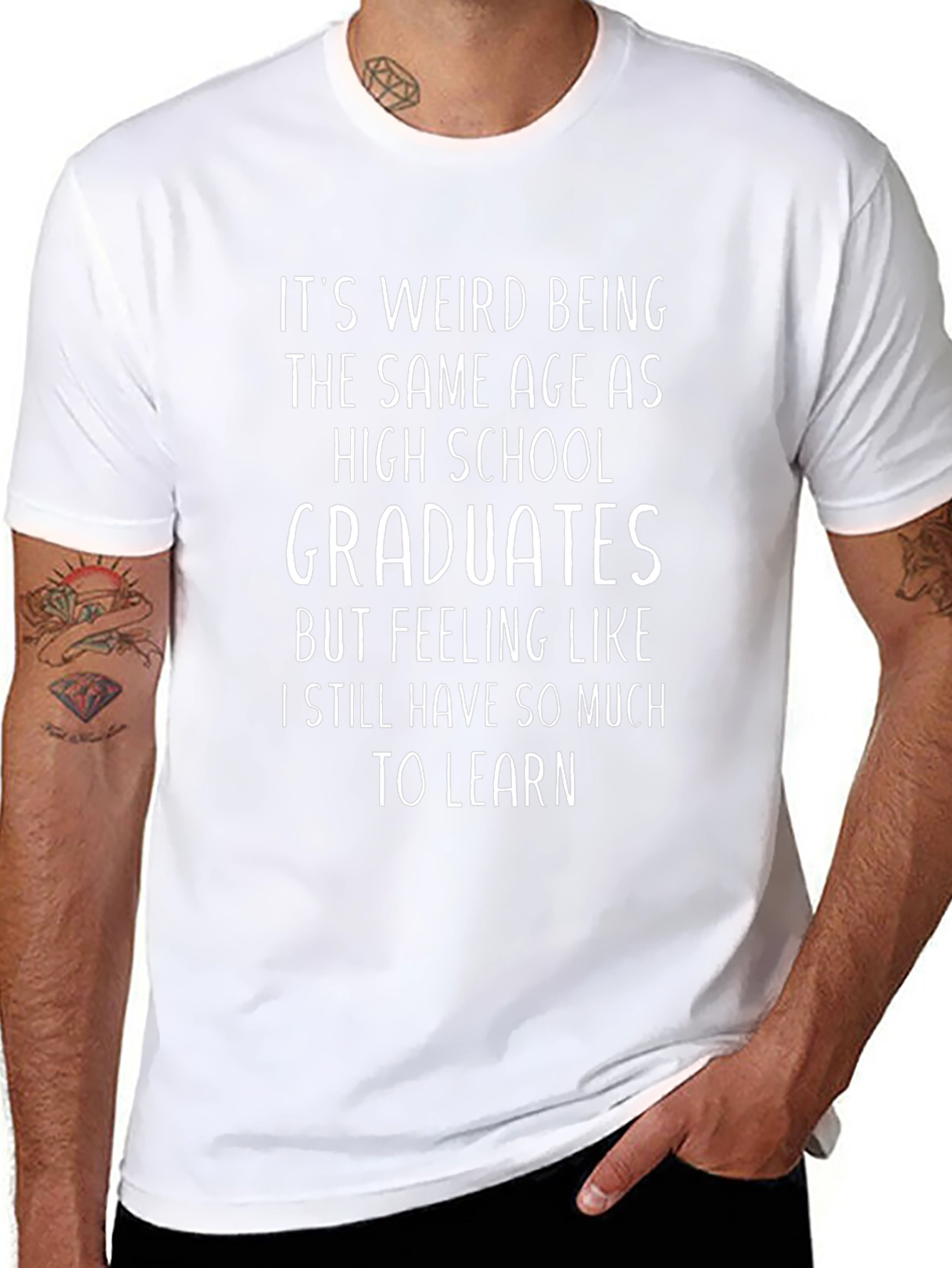 Funny Graduation T-Shirt - Same Age as Graduates