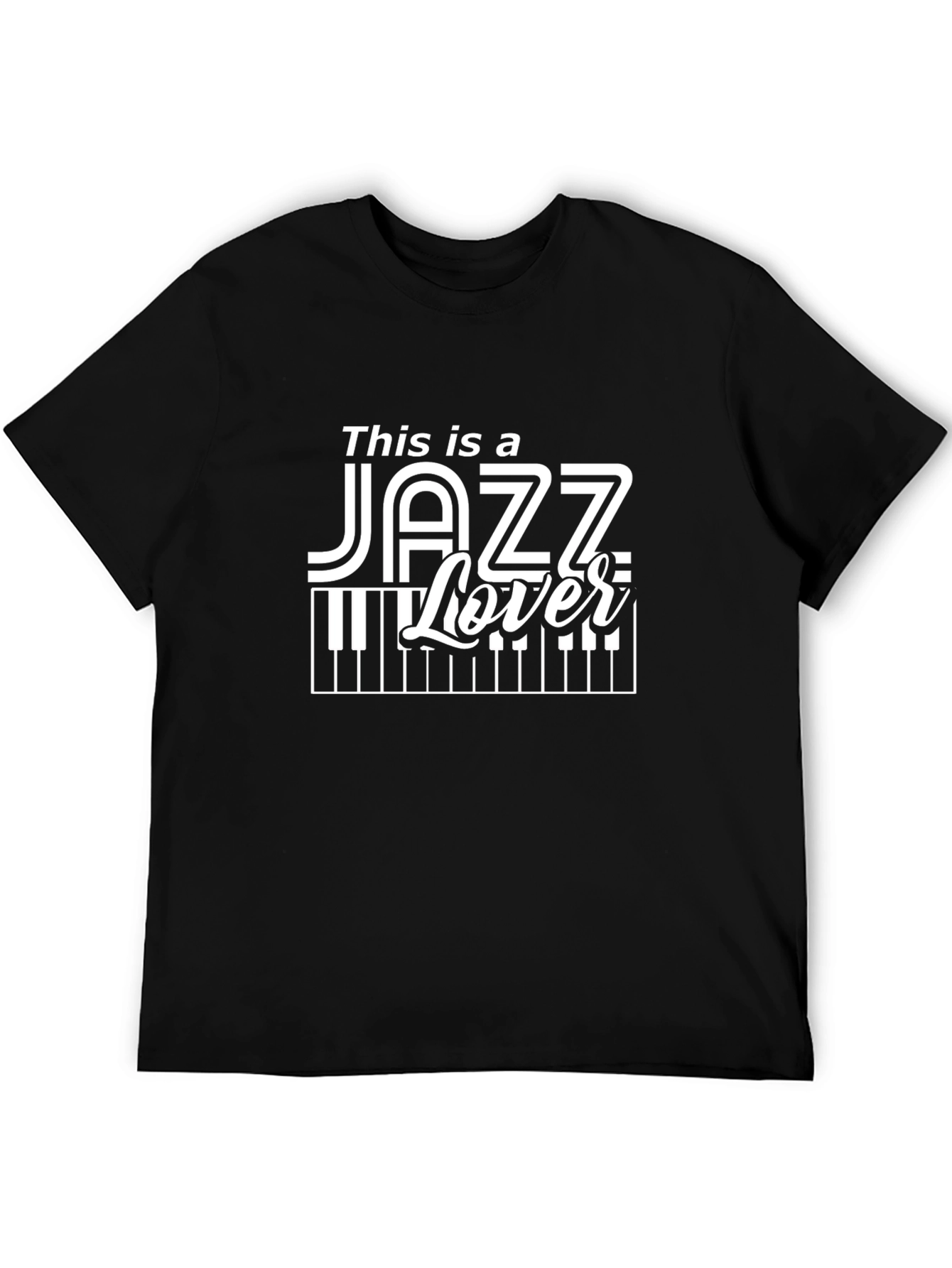 Jazz Lover T-Shirt - Black Graphic Tee