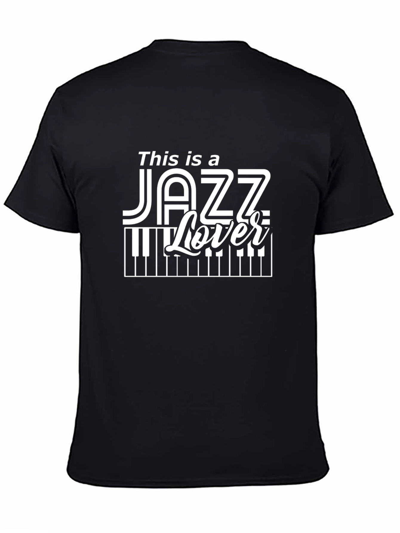 Jazz Lover T-Shirt - Black Graphic Tee