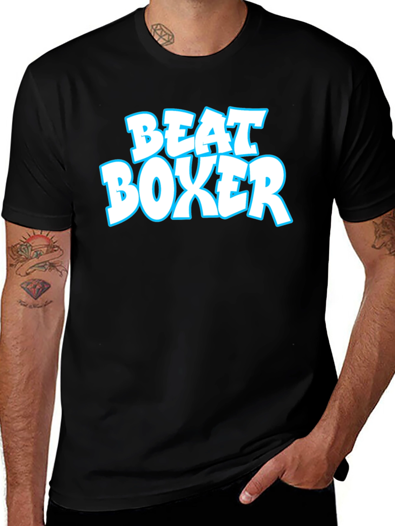 Beat Boxer Graphic T-Shirt - Classic Black Tee