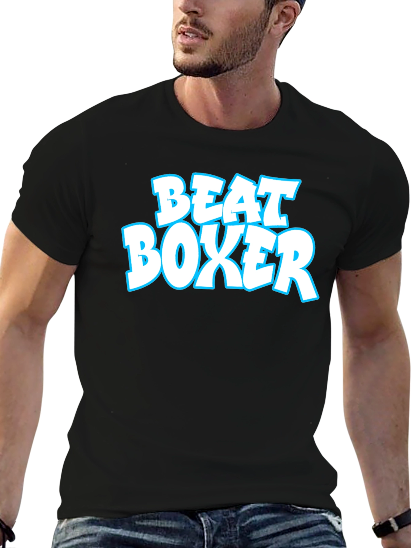 Beat Boxer Graphic T-Shirt - Classic Black Tee