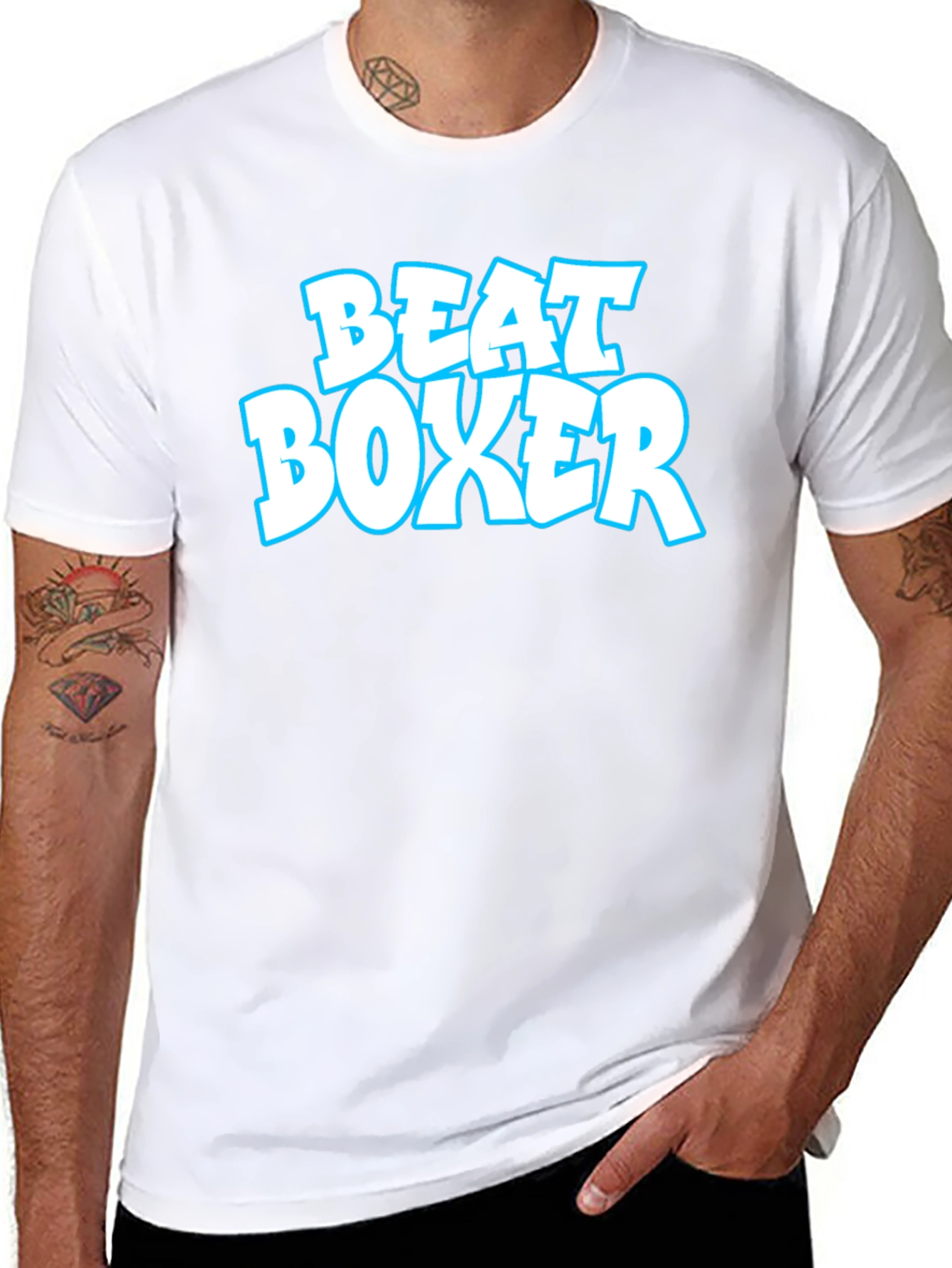 Beat Boxer Graphic T-Shirt - Classic Black Tee
