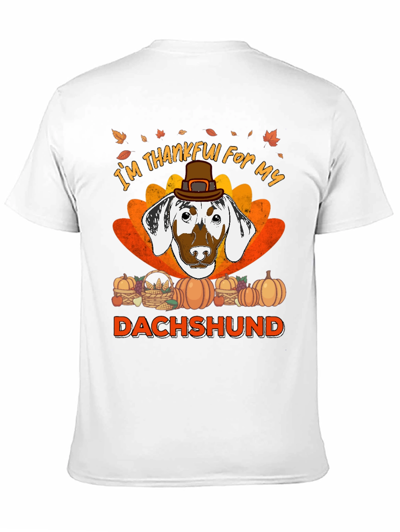 Thankful Dachshund T-Shirt - Thanksgiving Dog Tee