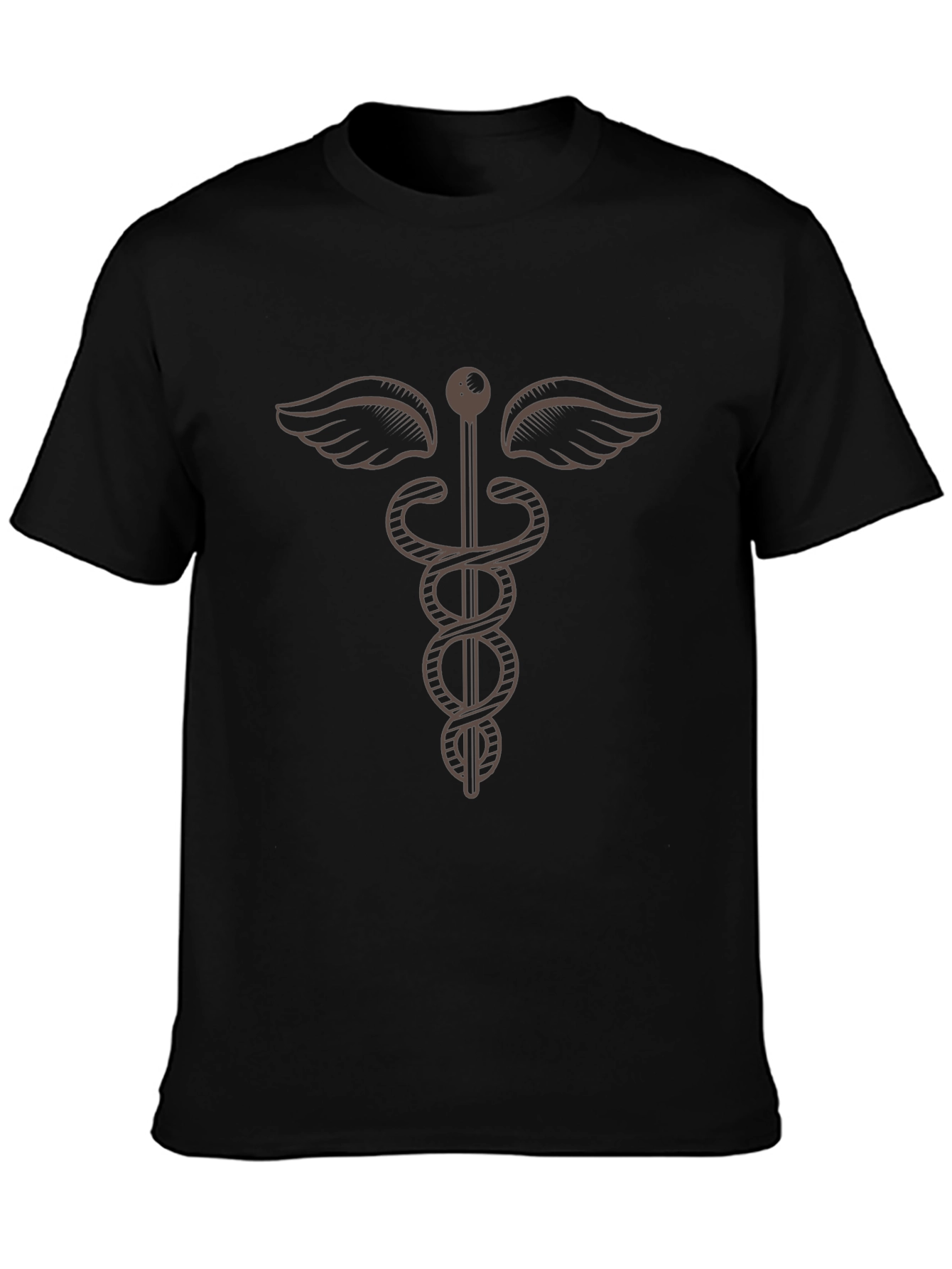 Caduceus Symbol Graphic T-Shirt