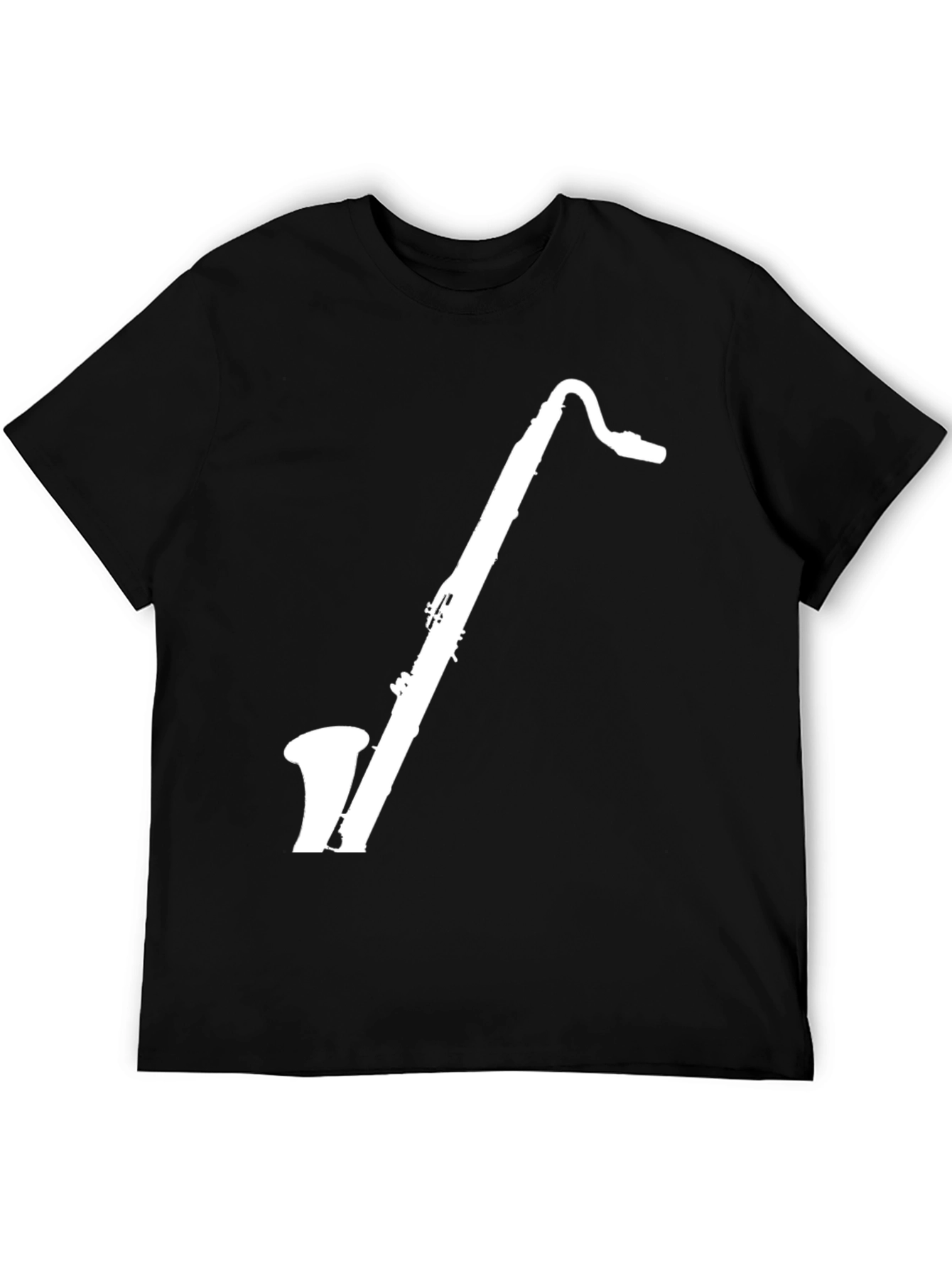 Saxophone Graphic T-Shirt - Black Music Tee