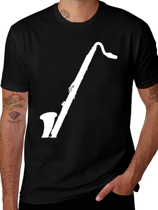 Saxophone Graphic T-Shirt - Black Music Tee