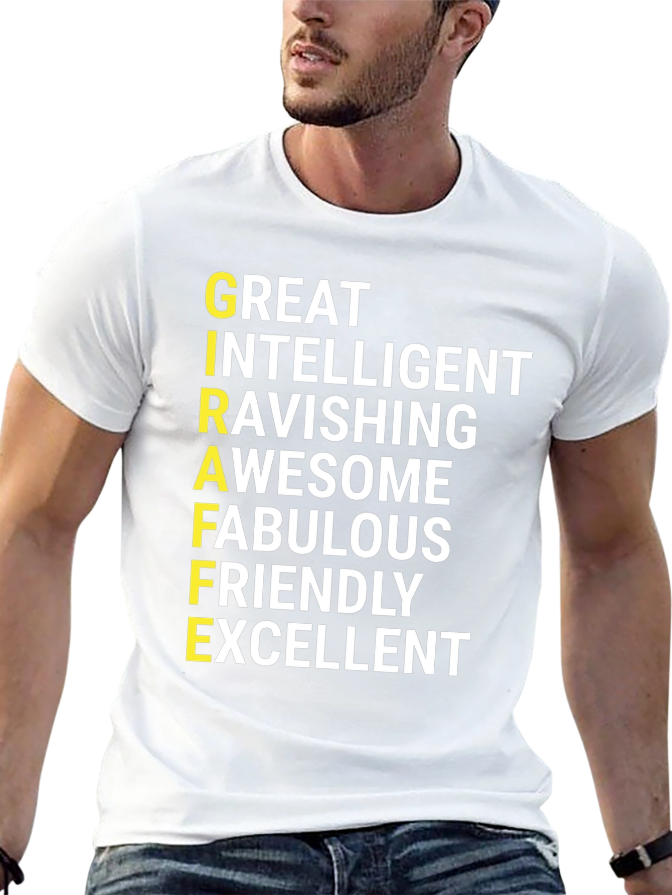 Positive Adjective Giraffe Tee