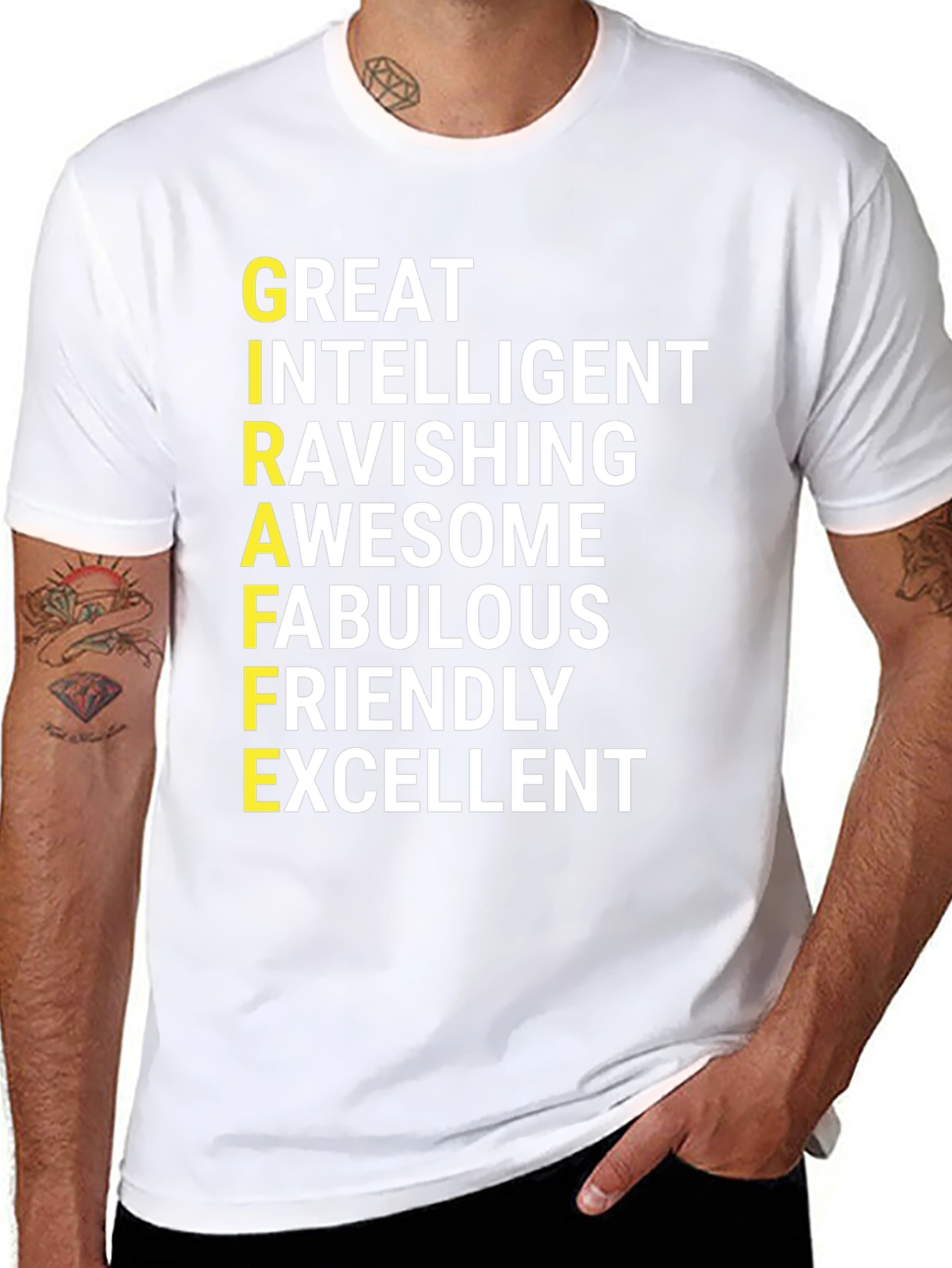 Positive Adjective Giraffe Tee
