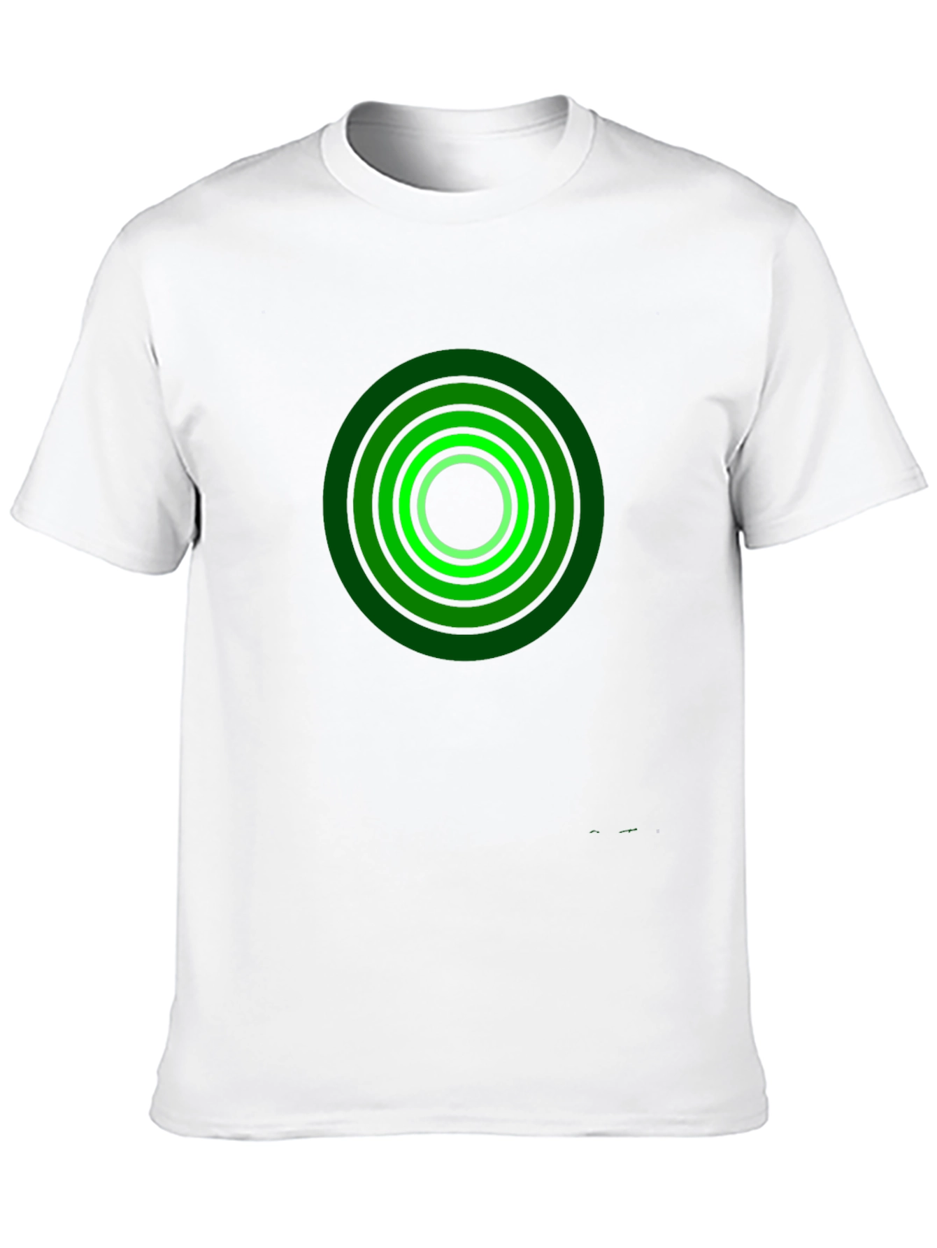 Black T-Shirt with Green Target Design