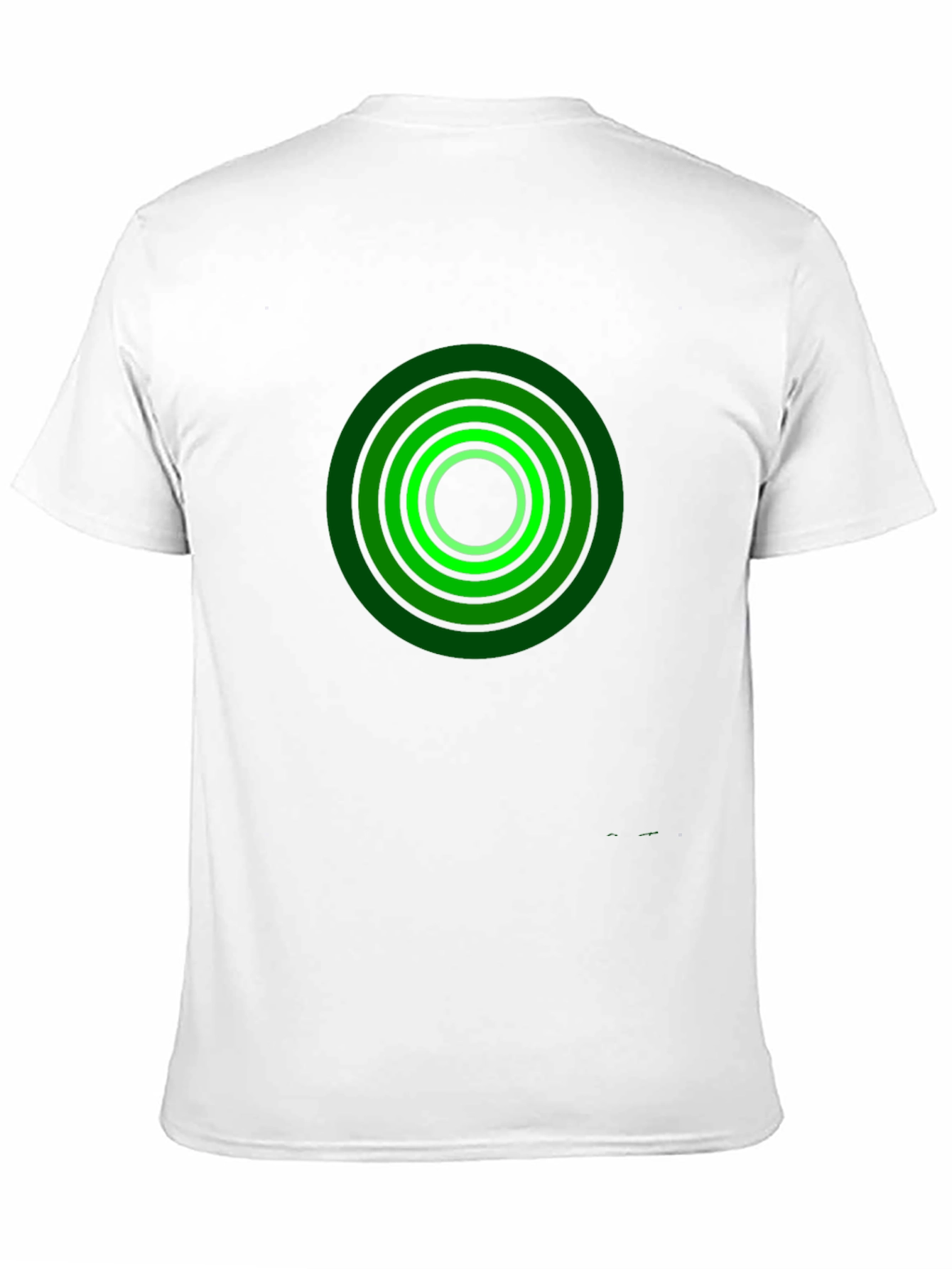Black T-Shirt with Green Target Design