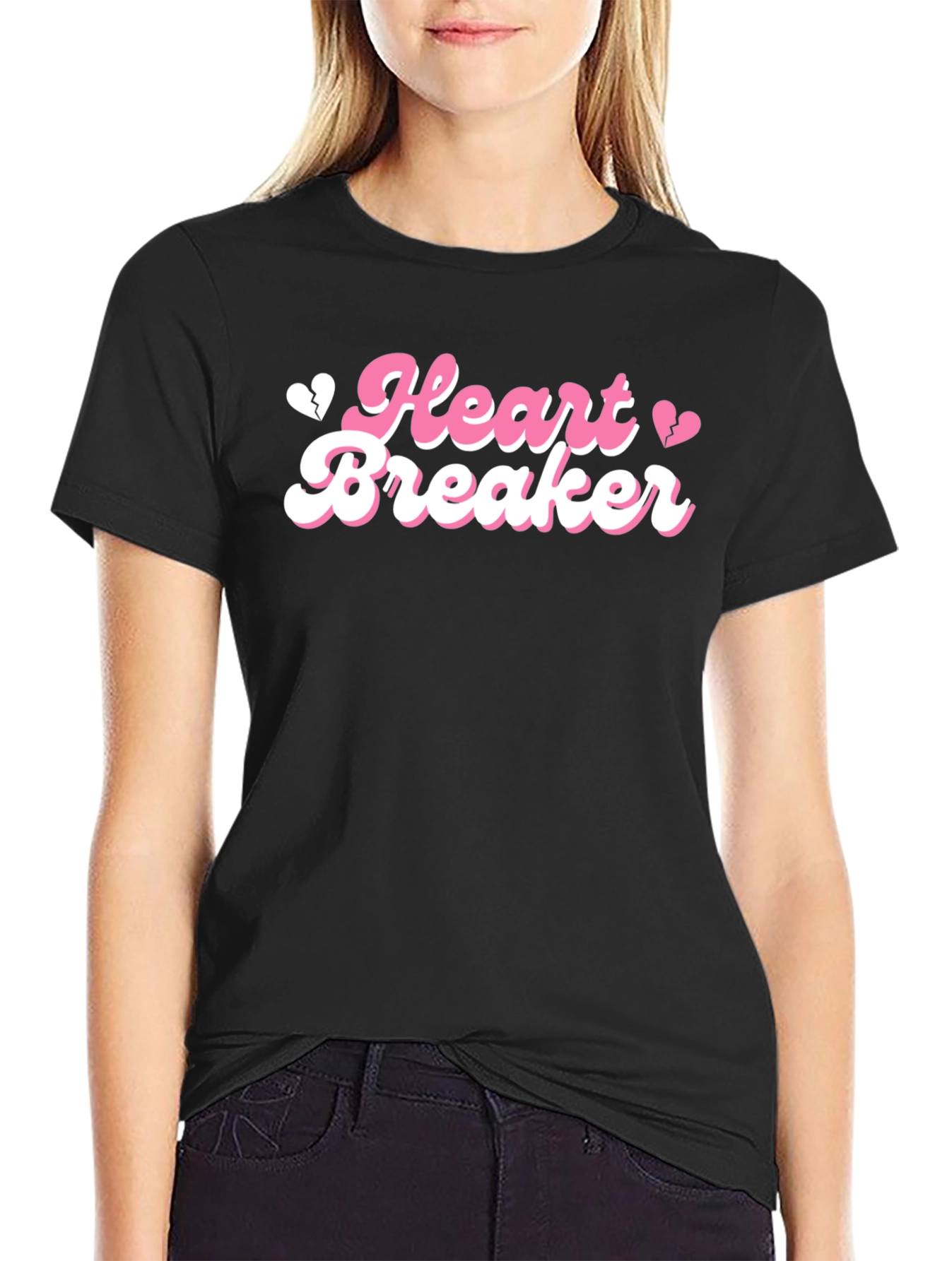 Heart Breaker Tee - Trendy Graphic T-Shirt