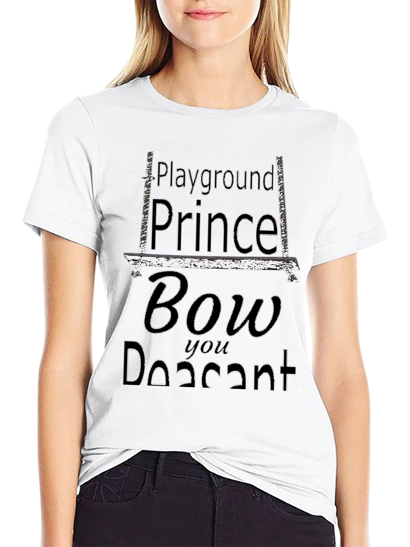 Playground Prince Bow You Peasant Graphic Tee