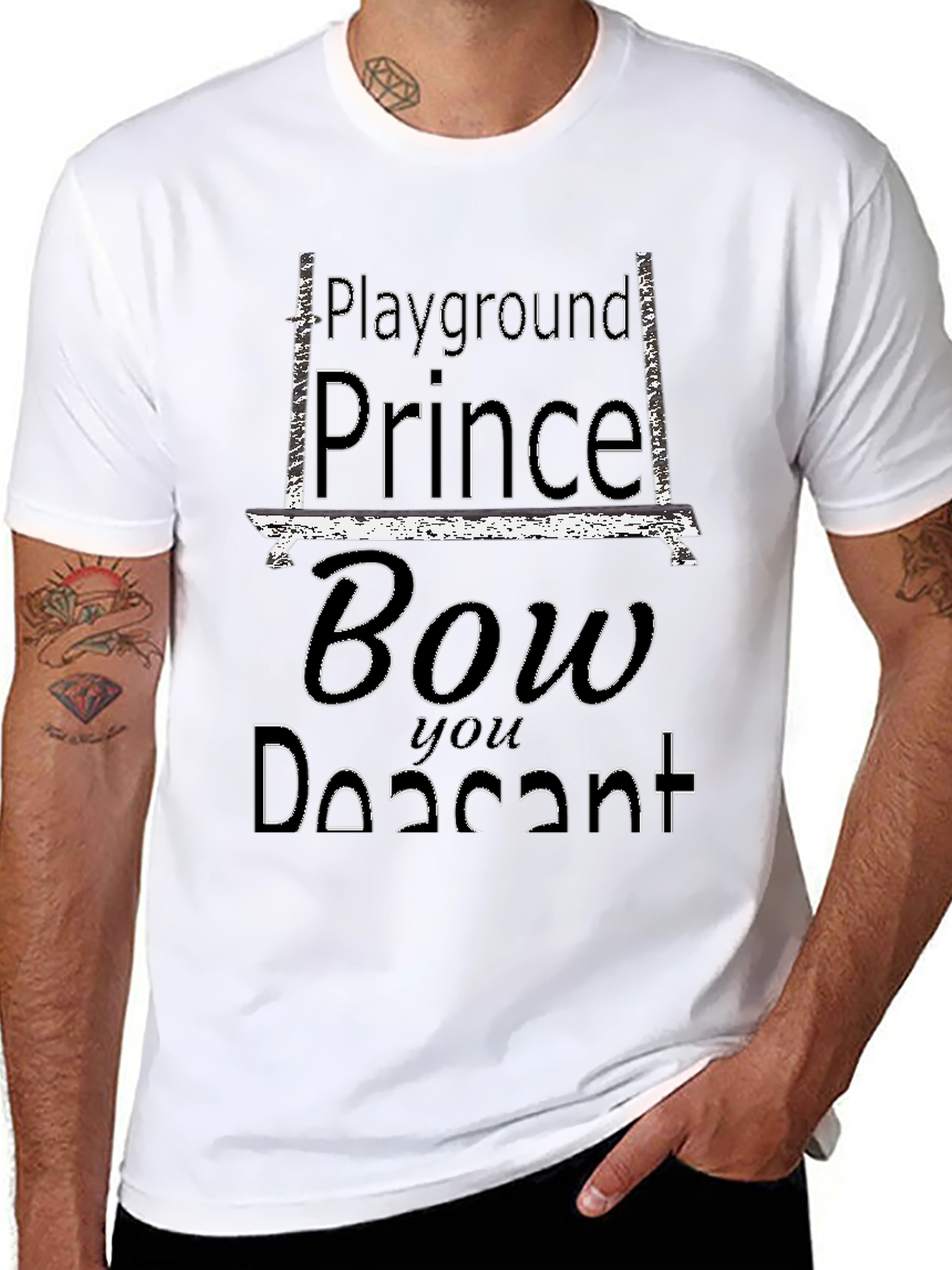 Playground Prince Bow You Peasant Graphic Tee