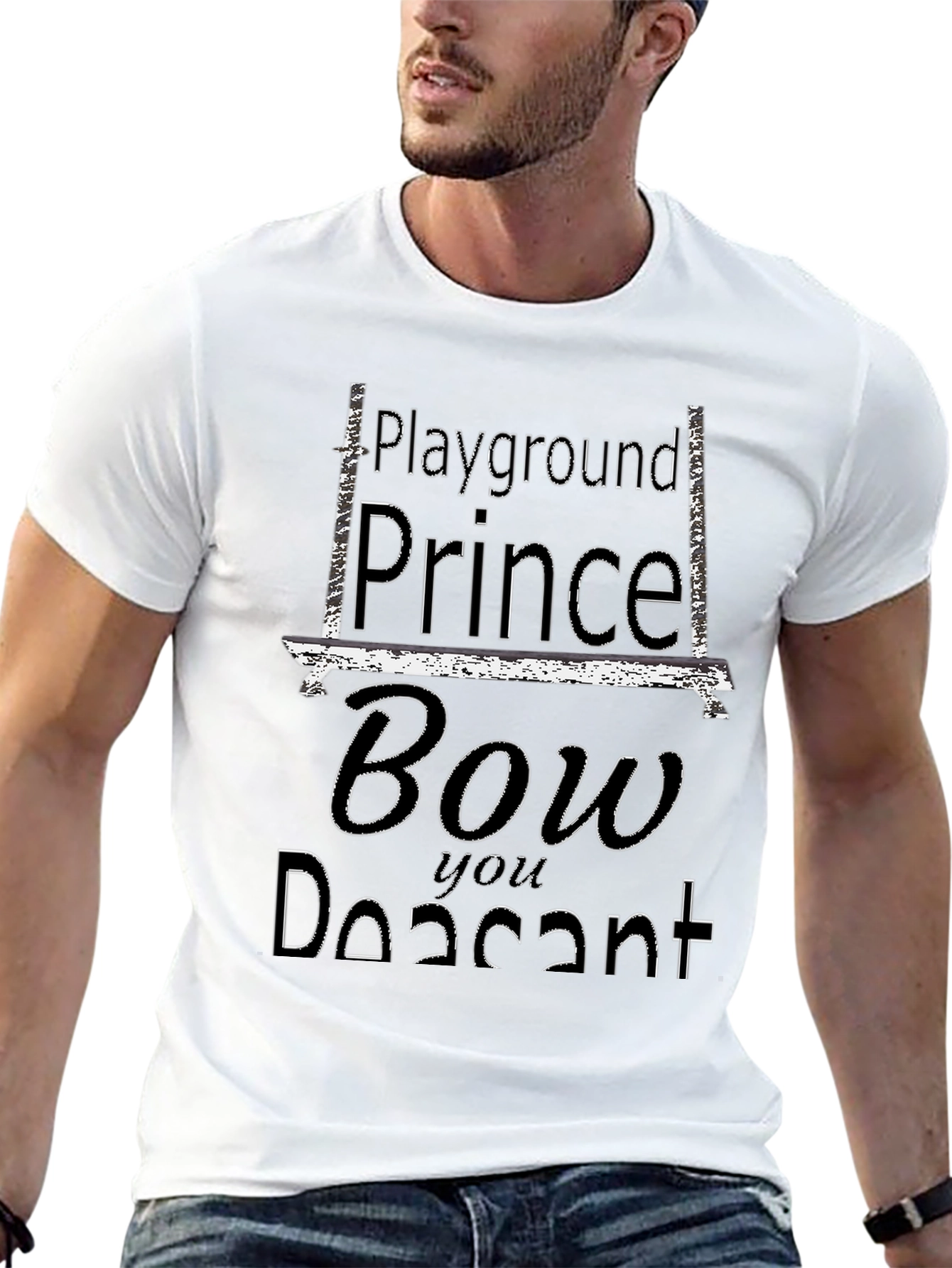 Playground Prince Bow You Peasant Graphic Tee