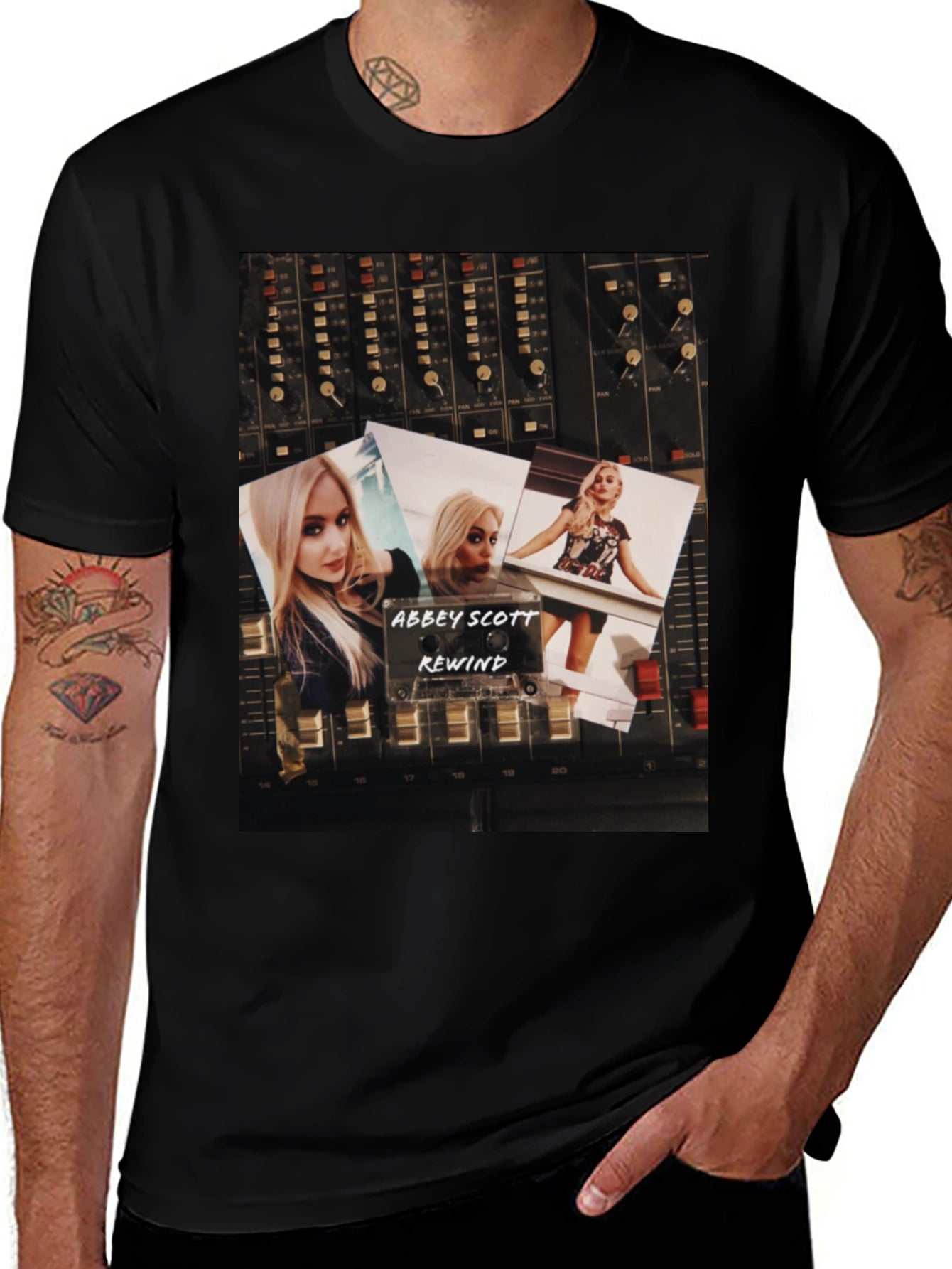 Abbey Scott Rewind Graphic T-Shirt